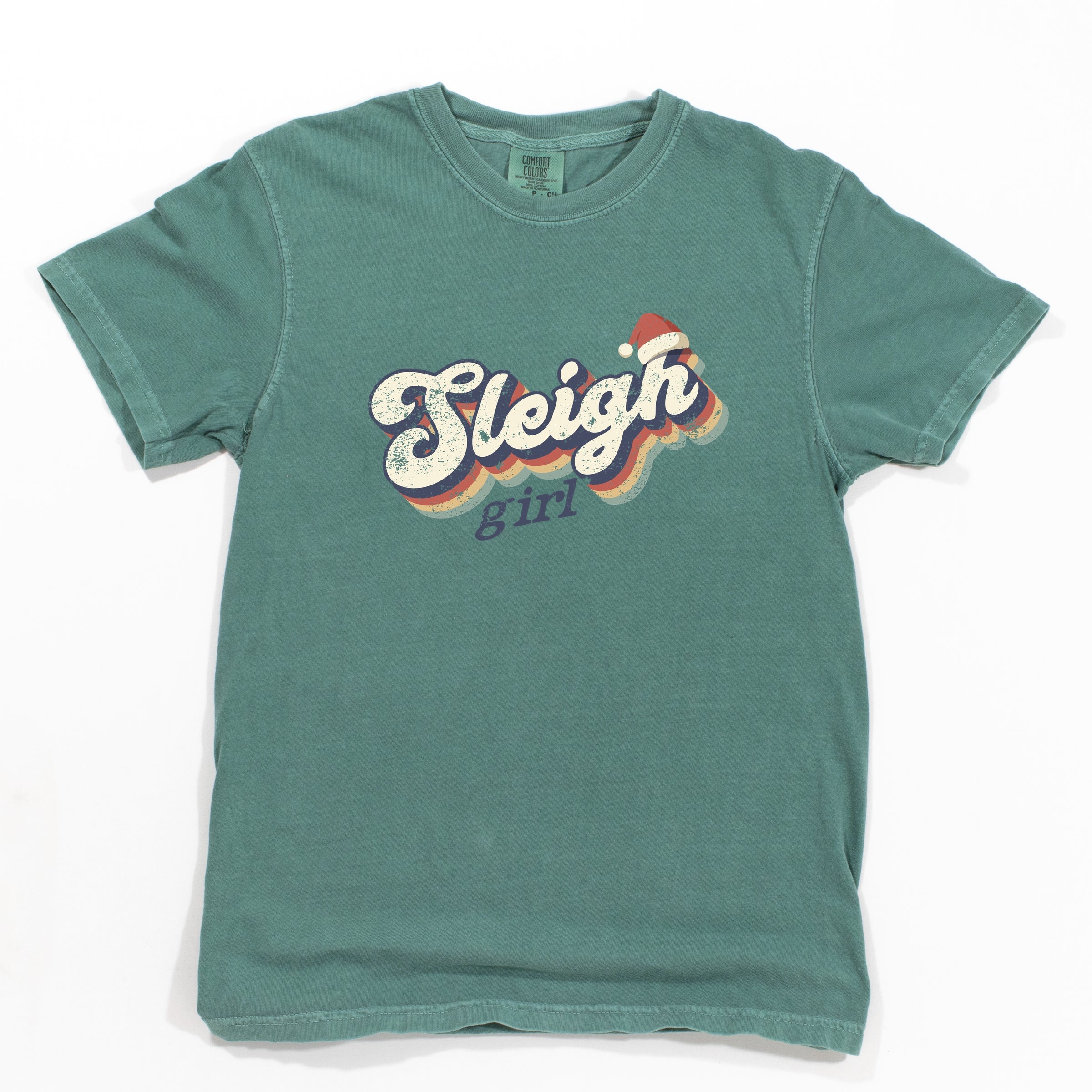 Sleigh Girl Retro Distressed - Garment Dyed Tee