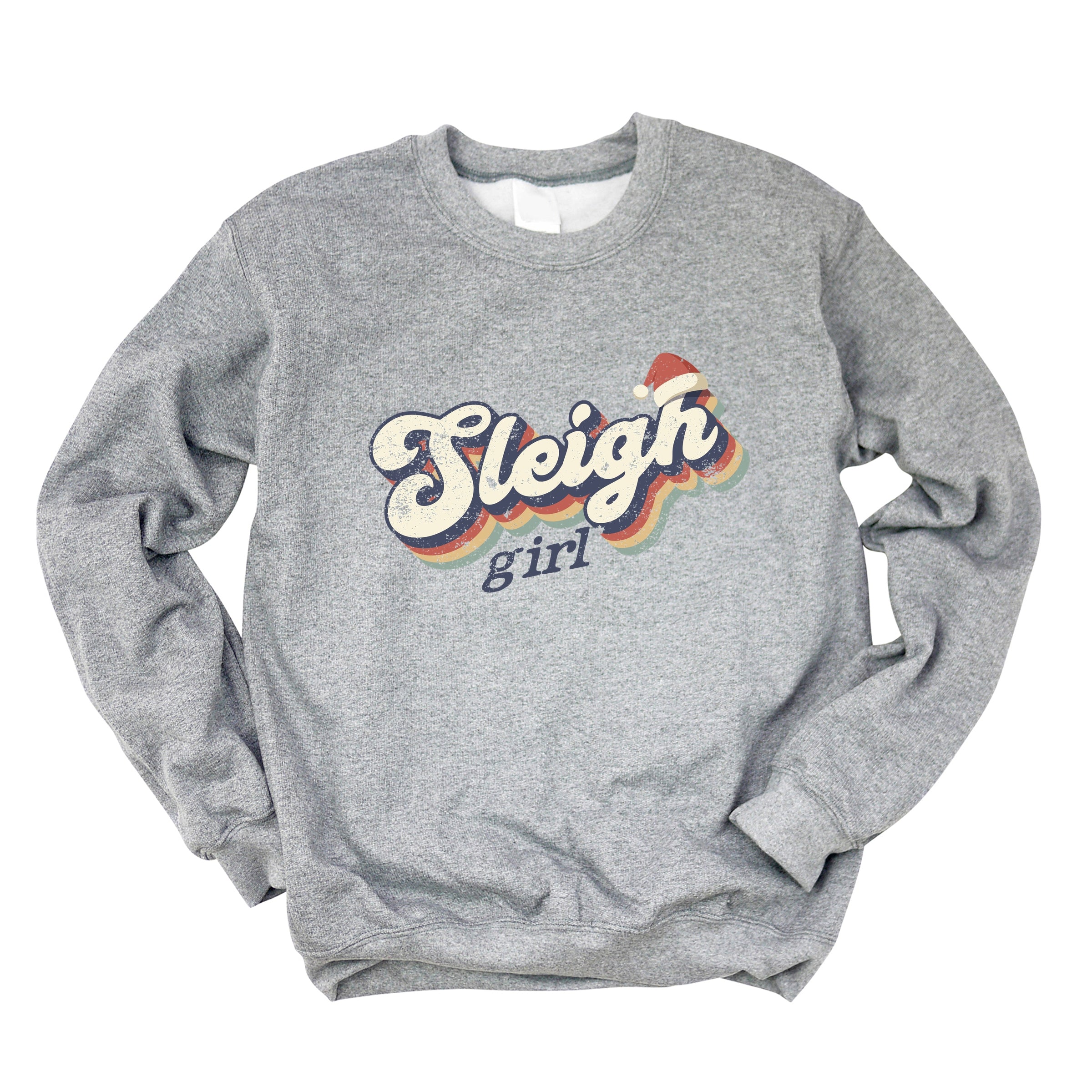 Sleigh Girl Retro Distressed - Sweatshirt