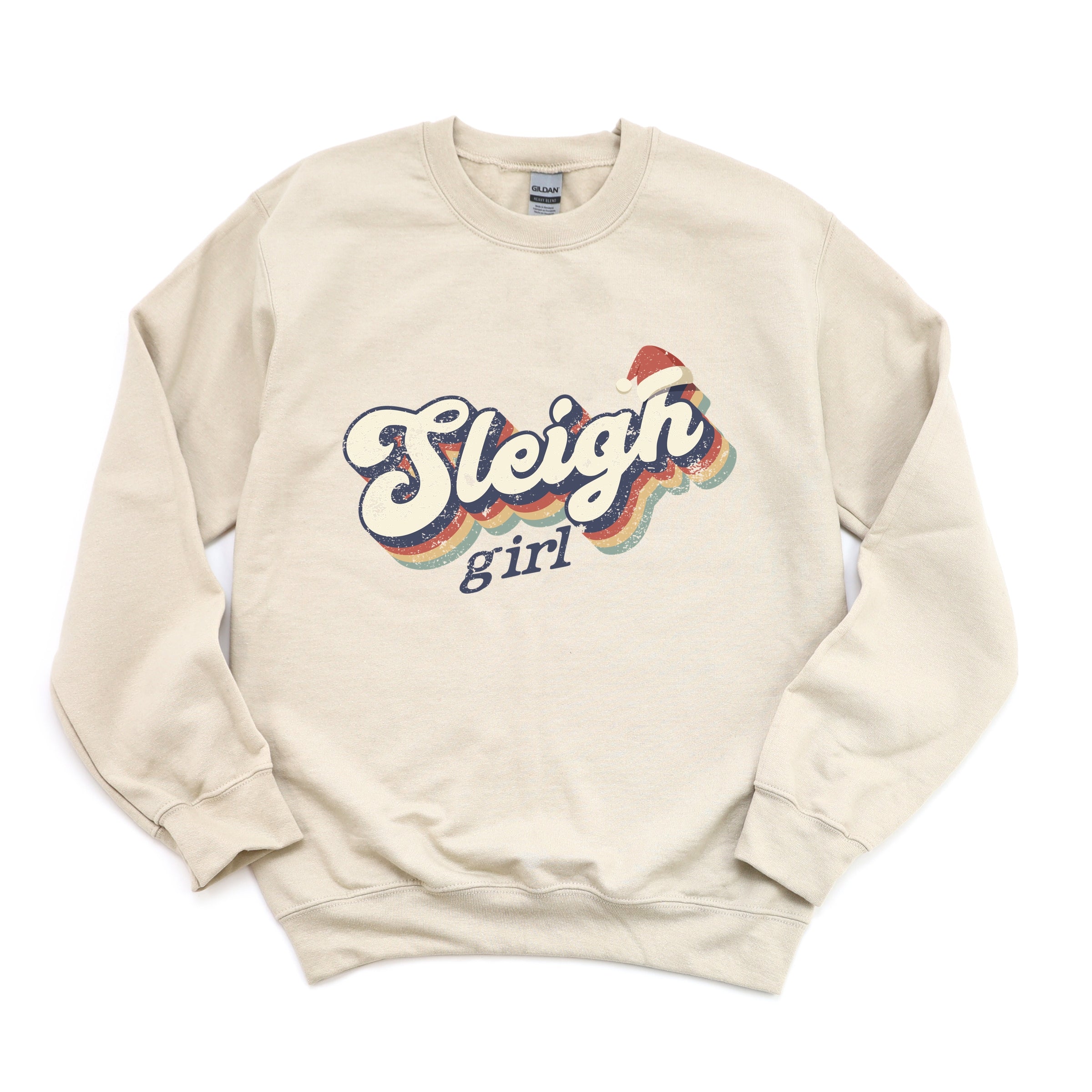 Sleigh Girl Retro Distressed - Sweatshirt