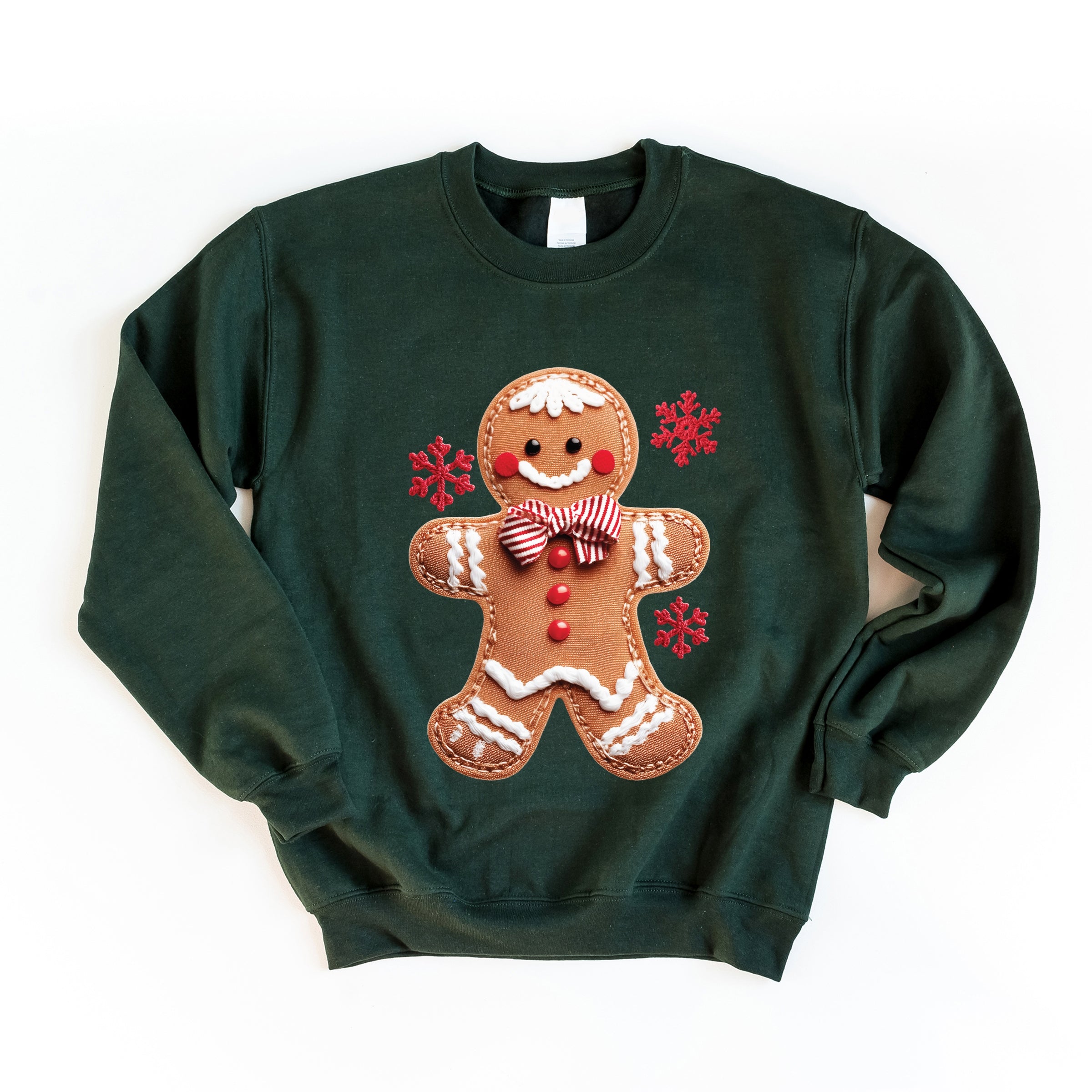 Gingerbread Patchwork Print -  Women's Sweatshirt