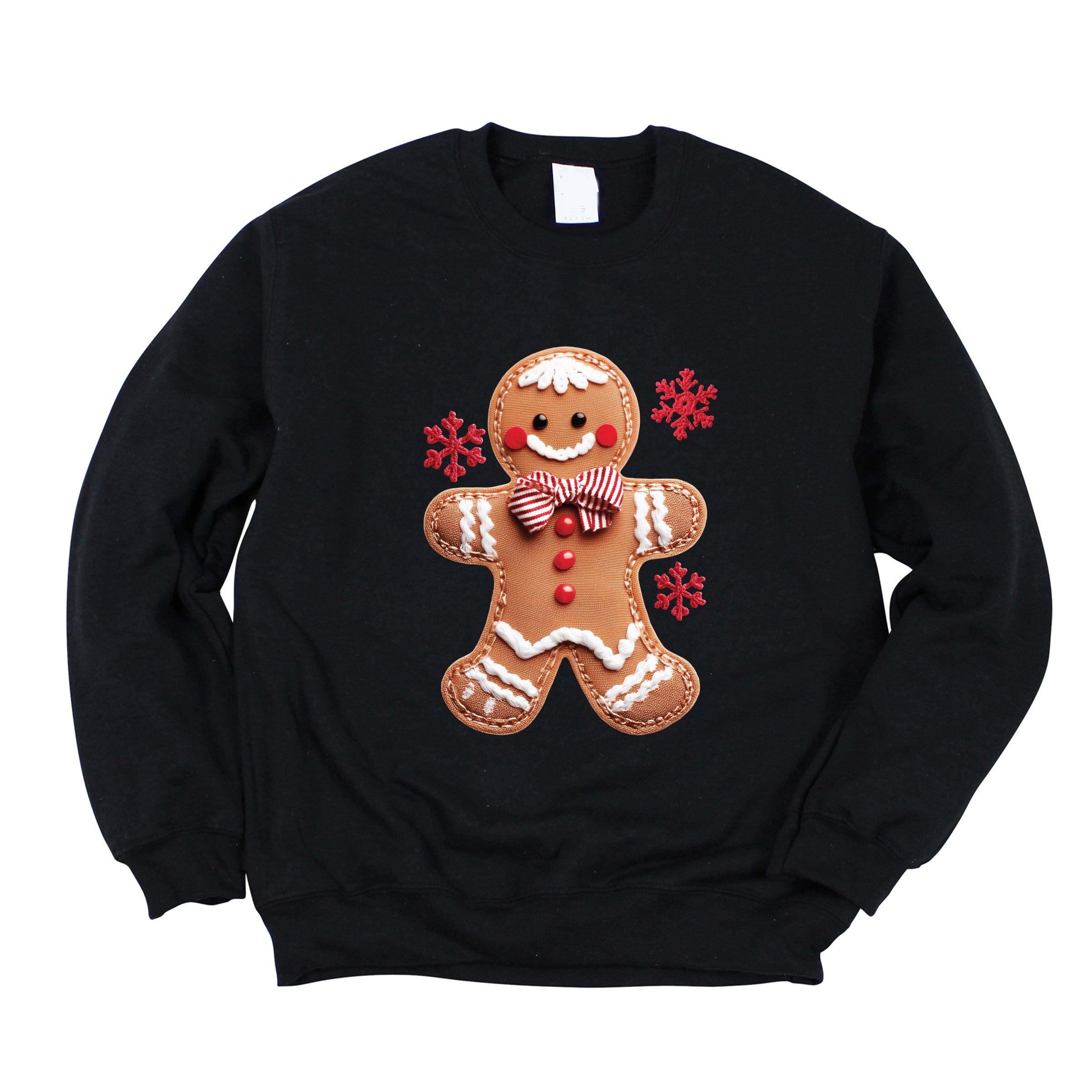 Gingerbread Patchwork Print -  Womens Sweatshirt