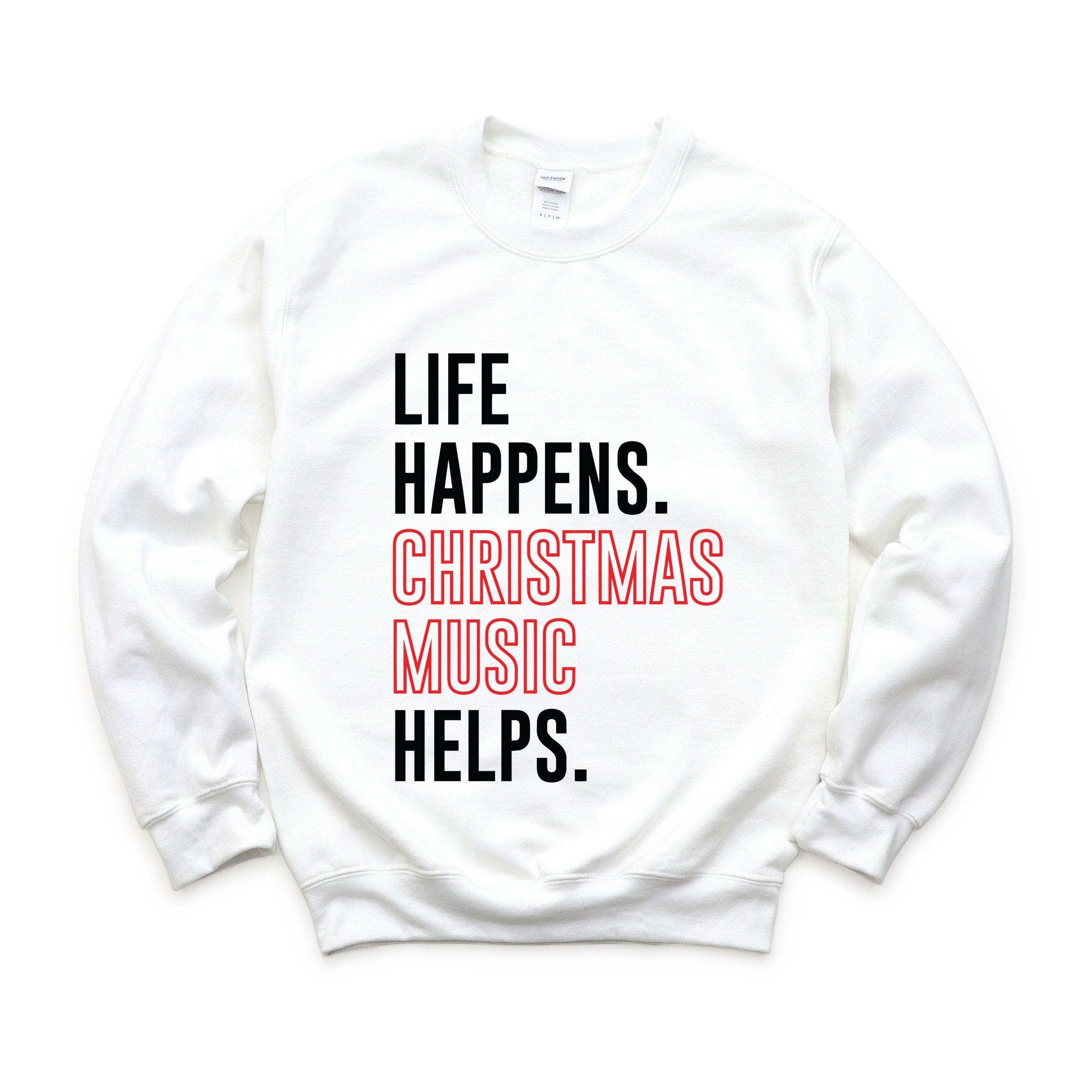 Christmas Music Helps - Women's Graphic Sweatshirt