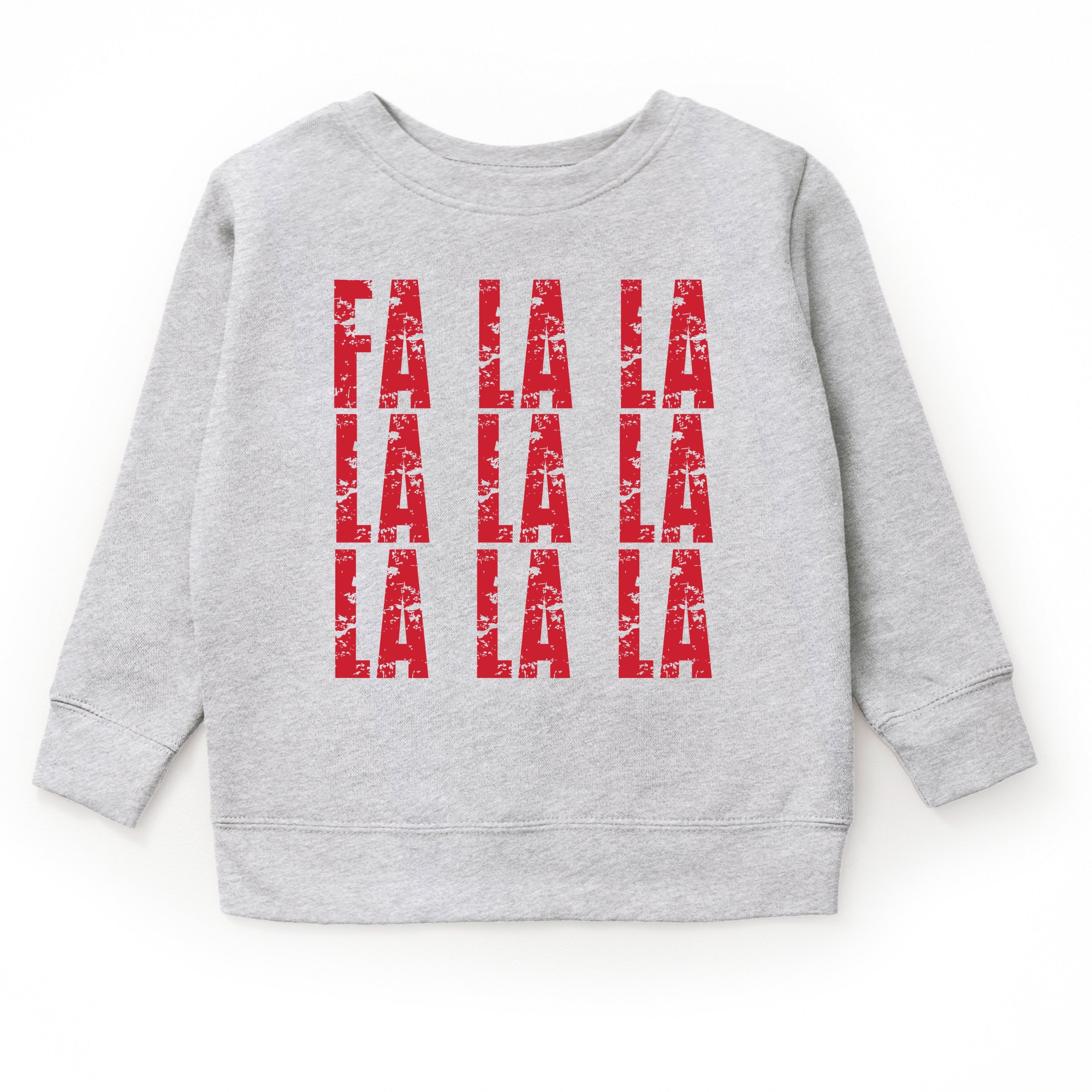 Fa La La Distressed - Youth Graphic Sweatshirt