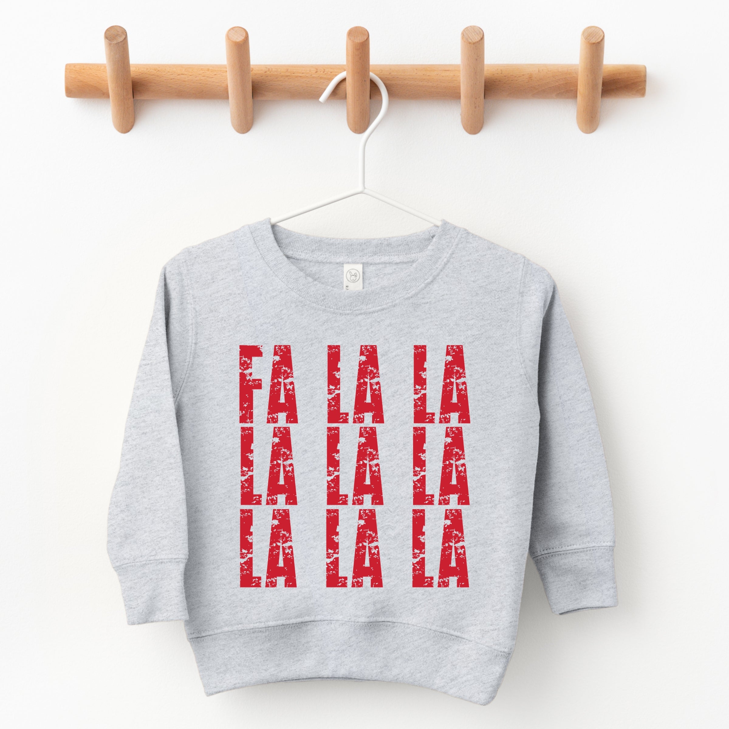Fa La La Distressed - Toddler Graphic Sweatshirt