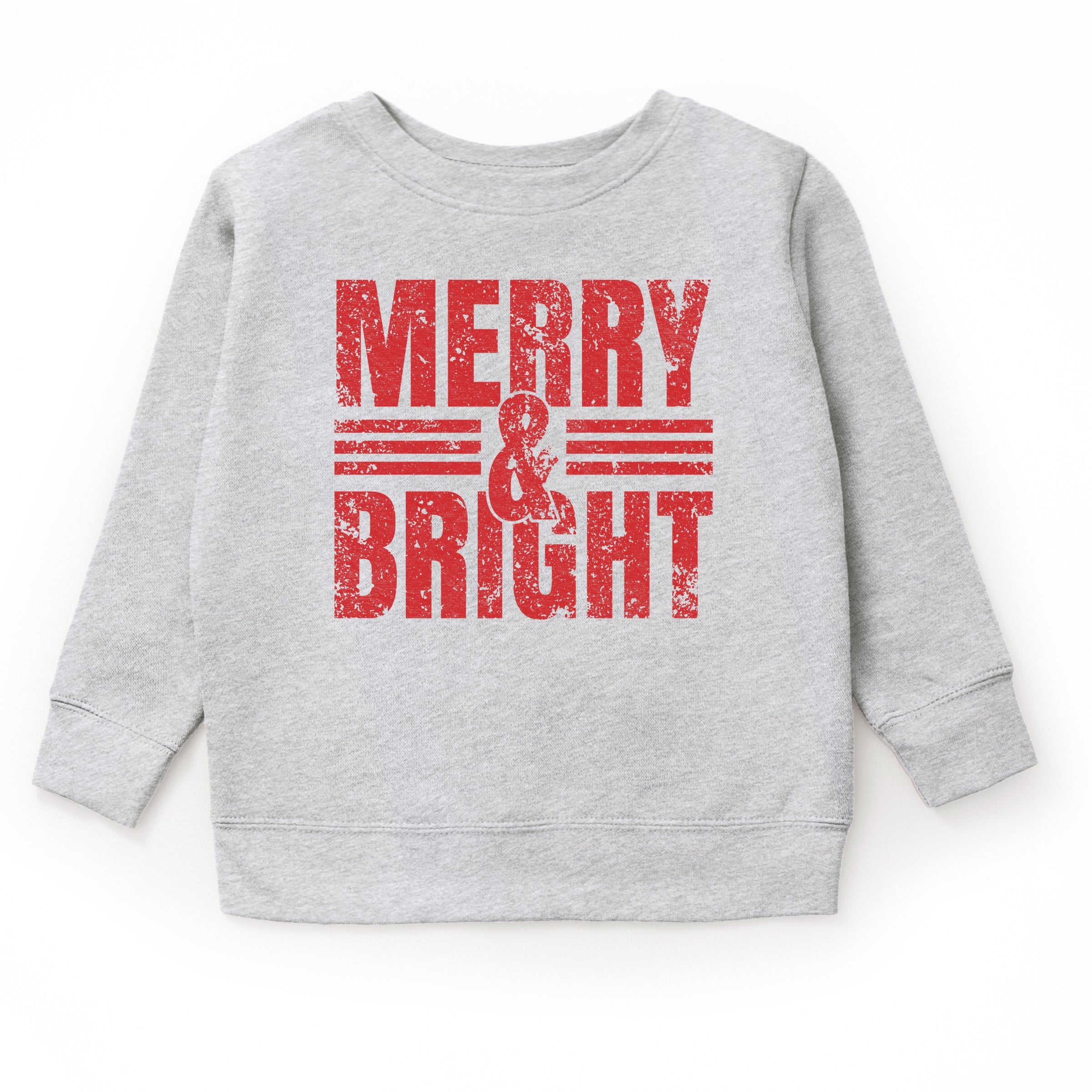 Merry & Bright Distressed - Youth Graphic Sweatshirt