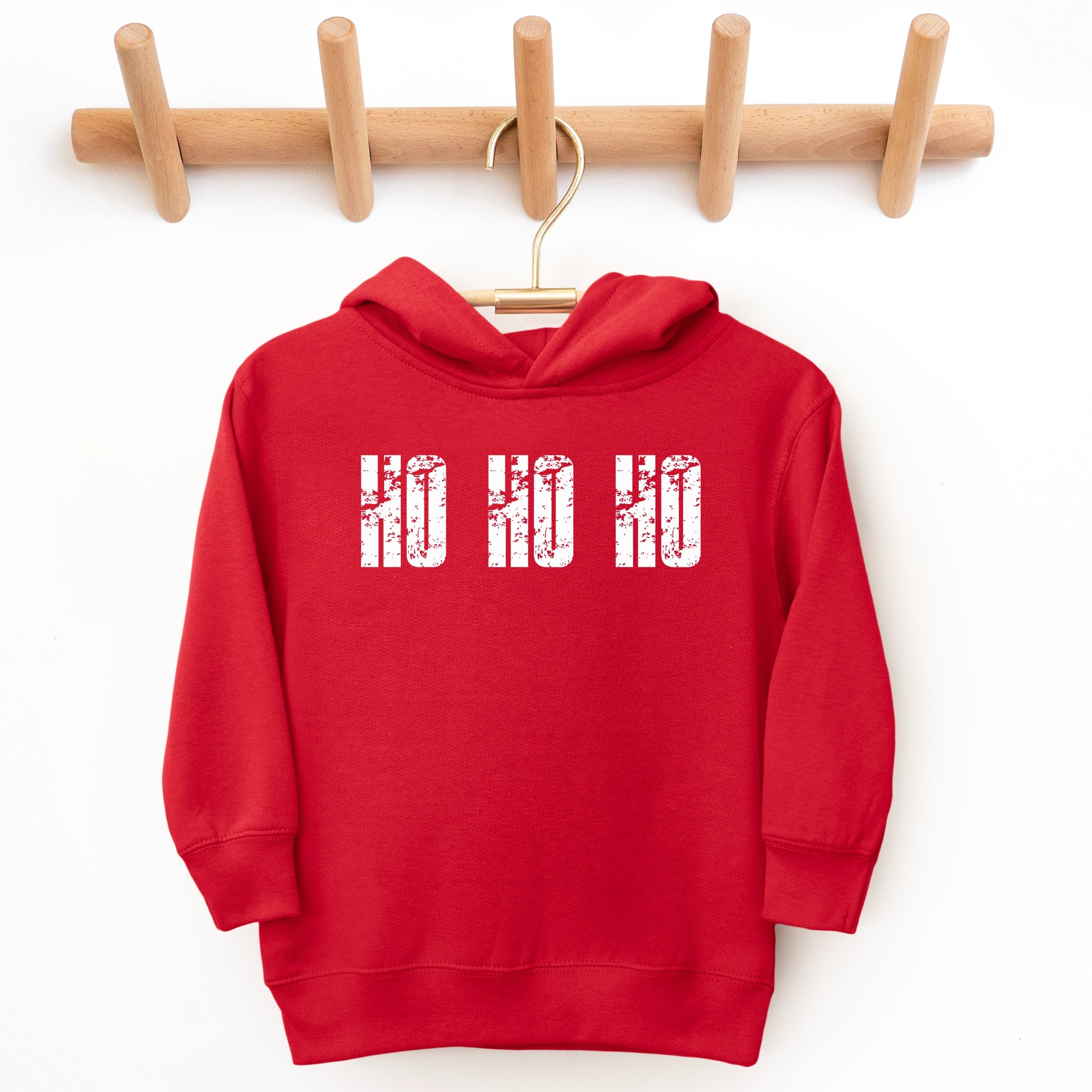 Ho Ho Ho Block Distressed - Toddler Hoodie