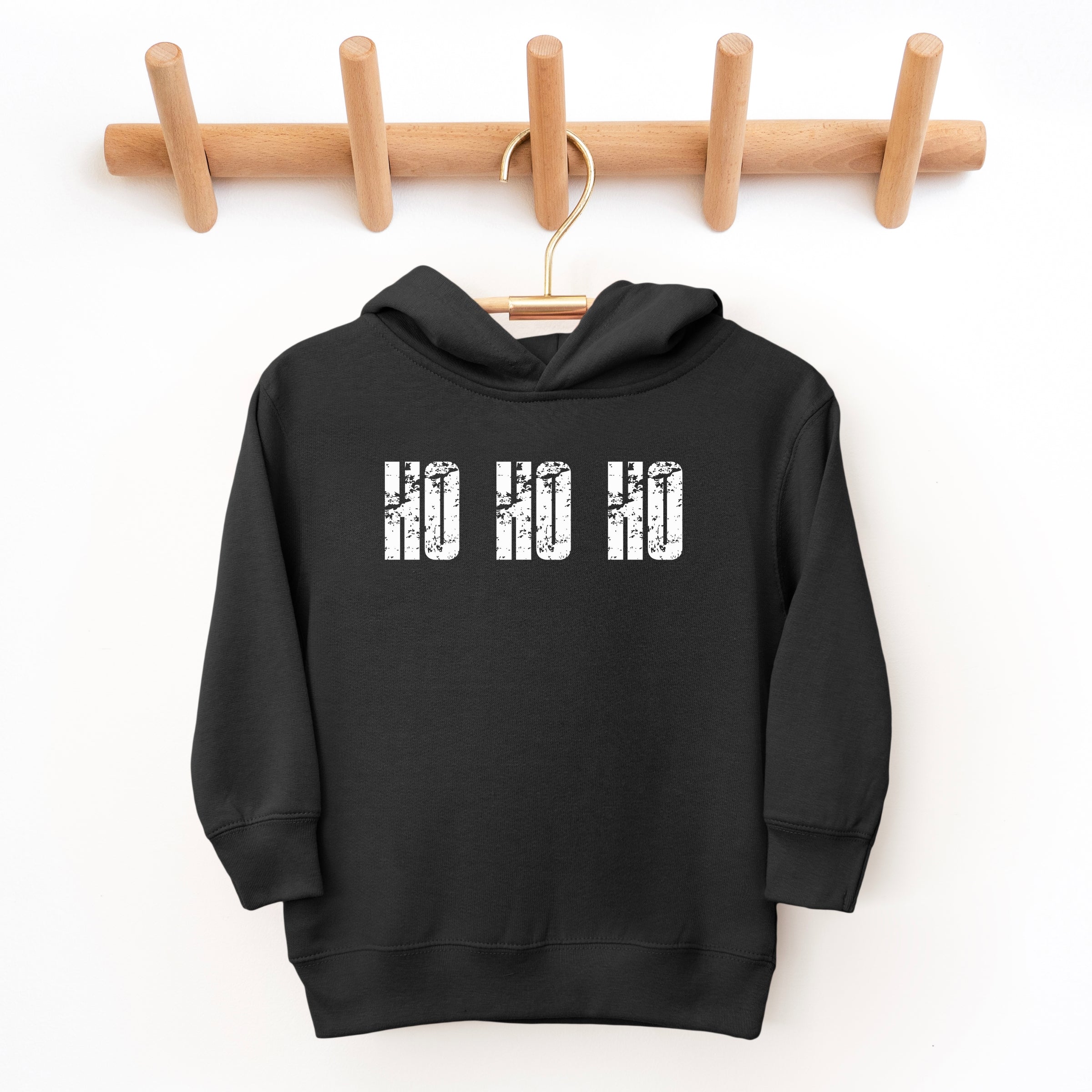 Ho Ho Ho Block Distressed - Toddler Hoodie