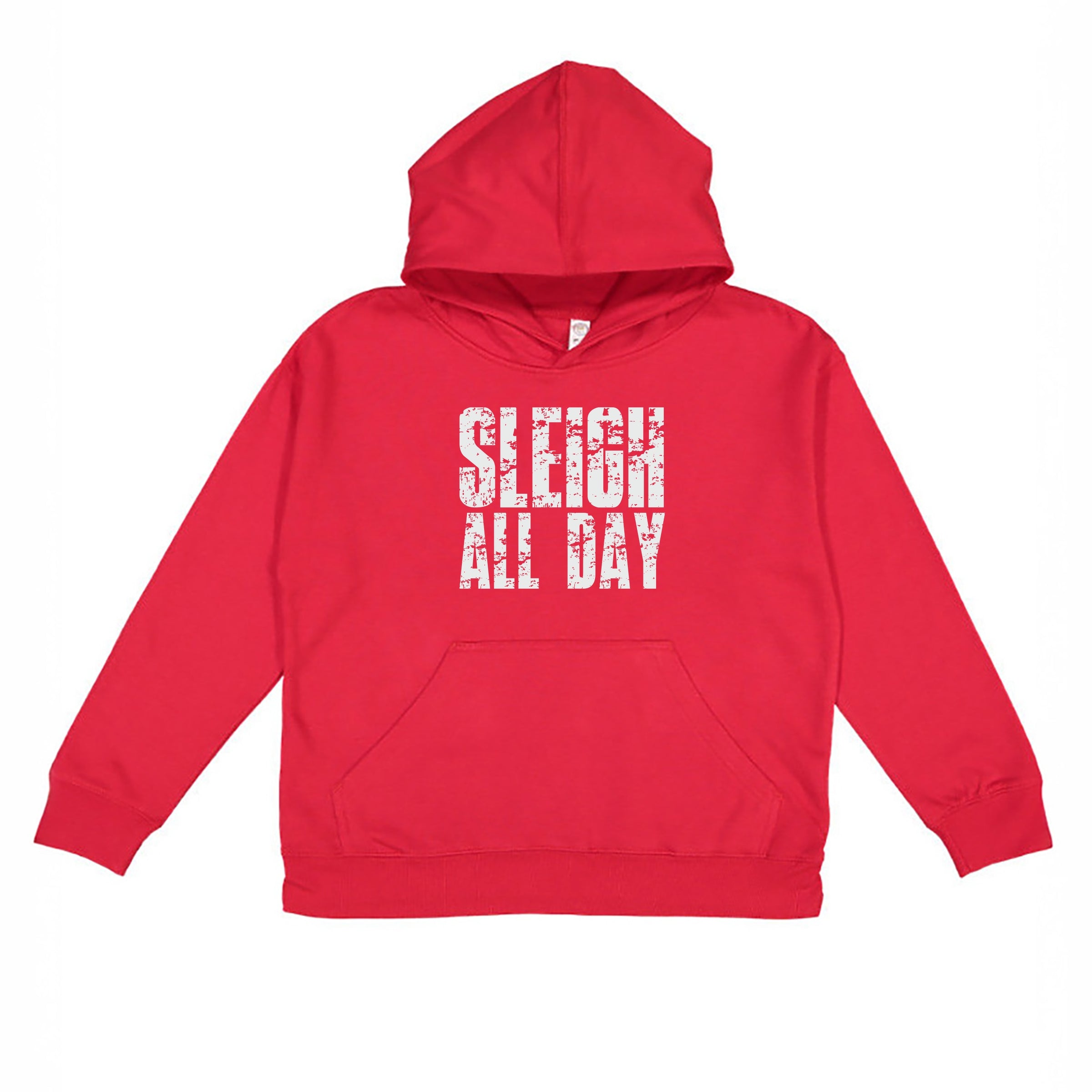 Sleigh All Day Block Distressed - Youth Graphic Hoodie