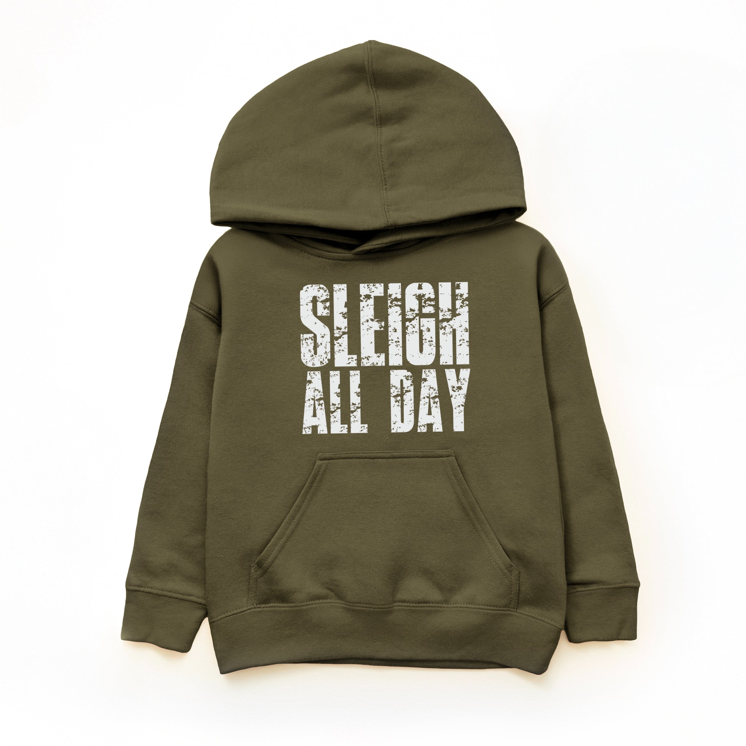 Sleigh All Day Block Distressed - Youth Graphic Hoodie