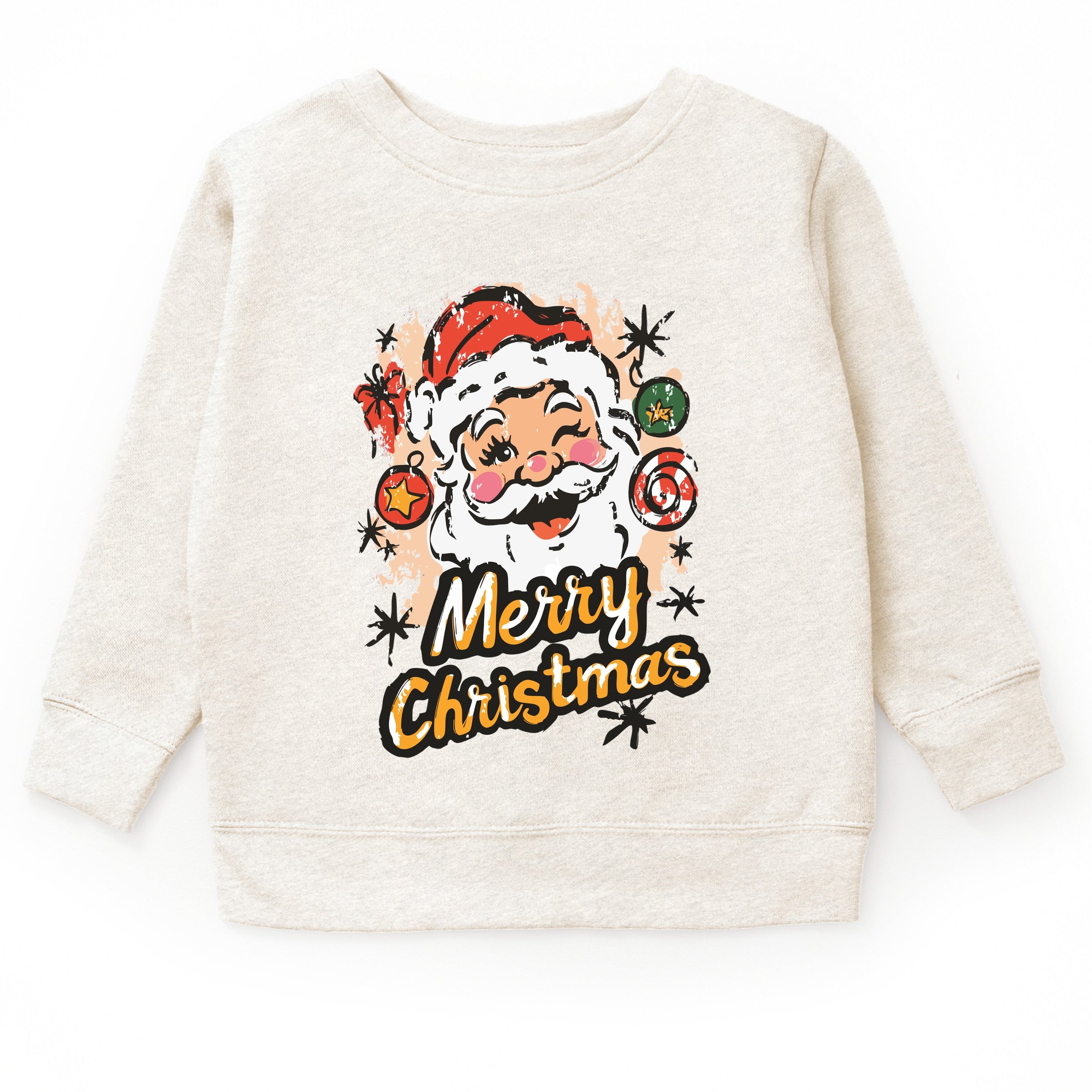 Merry Christmas Santa Wink - Youth Graphic Sweatshirt