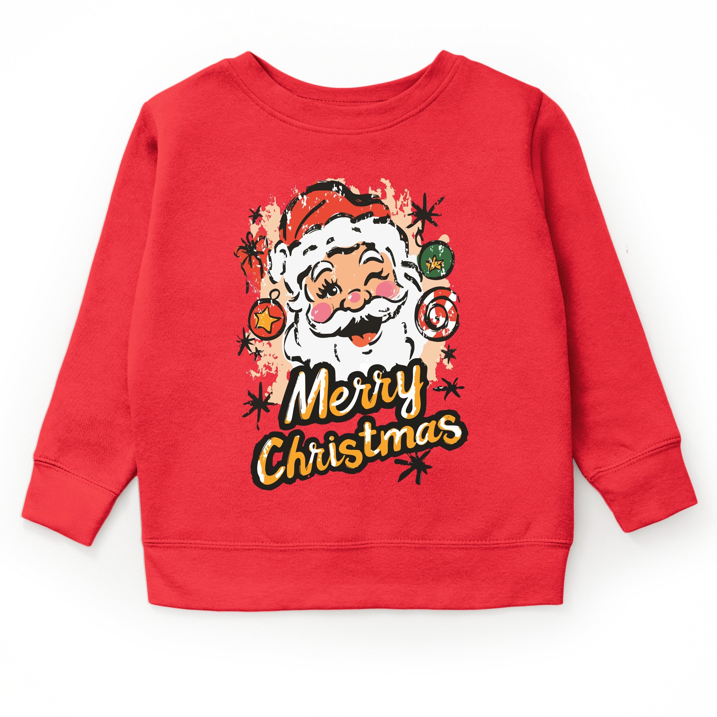 Merry Christmas Santa Wink - Youth Graphic Sweatshirt