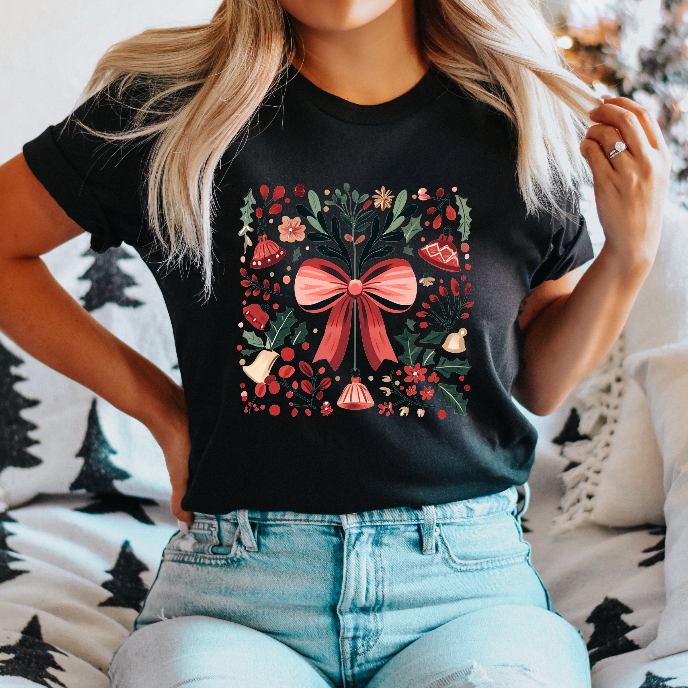Coquette Holly Collage - Women's Short Sleeve Graphic T-Shirt