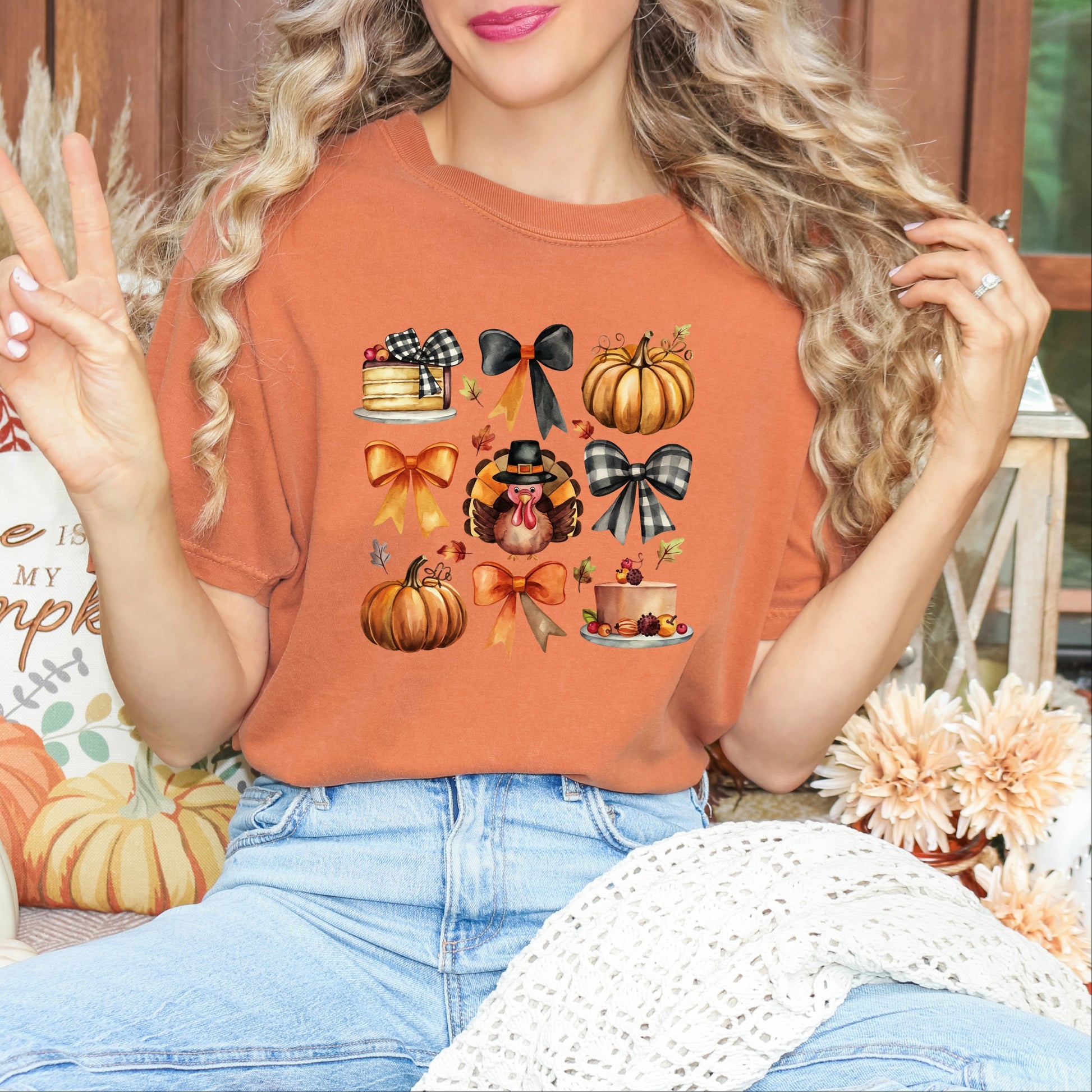 Turkey Coquette - Women's Garment Dyed Graphic T-Shirt