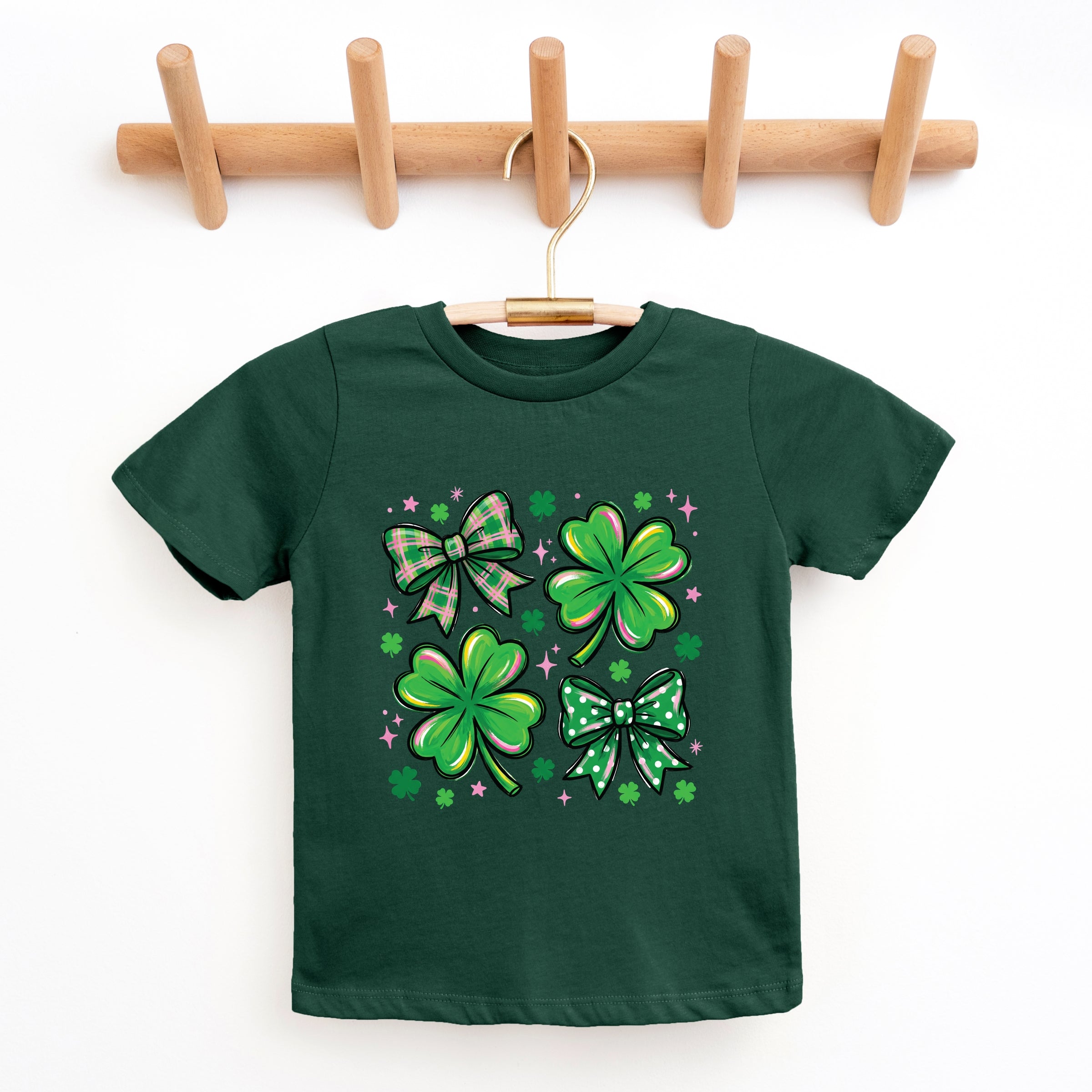 Clover Stars Coquette - Youth Short Sleeve Graphic T-Shirt
