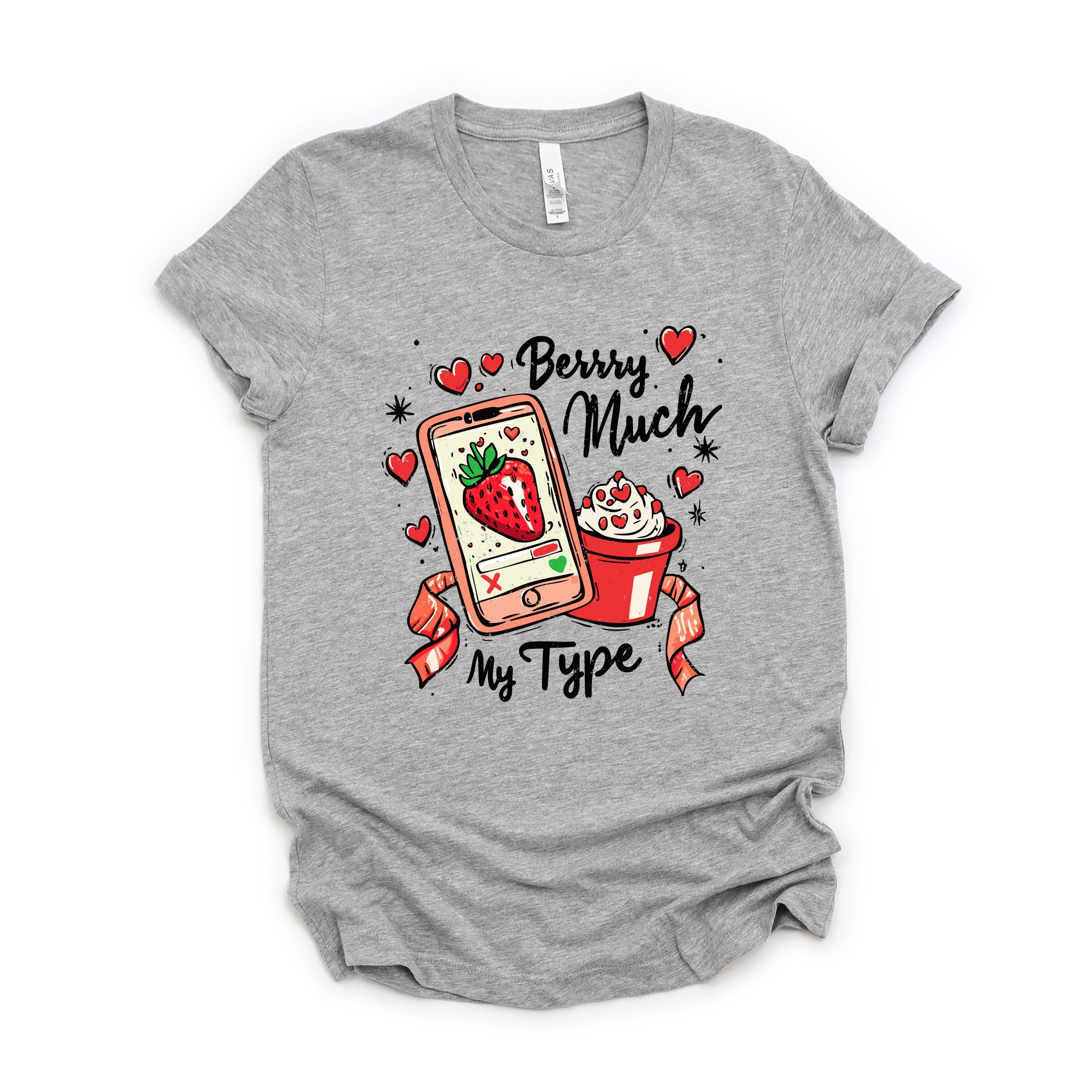 Berry Much My Type Strawberry - Women's Short Sleeve Graphic T-Shirt