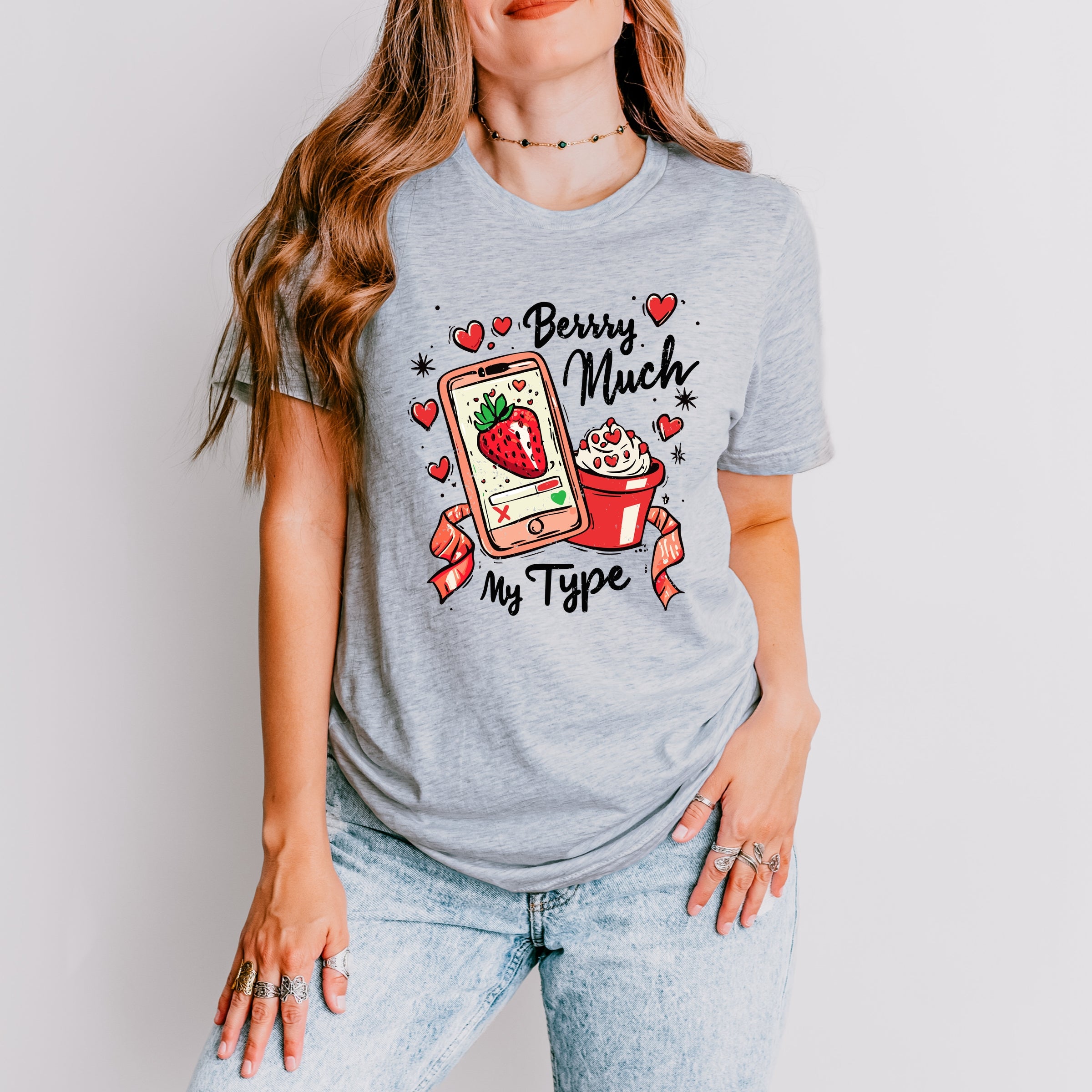 Berry Much My Type Strawberry - Women's Short Sleeve Graphic T-Shirt