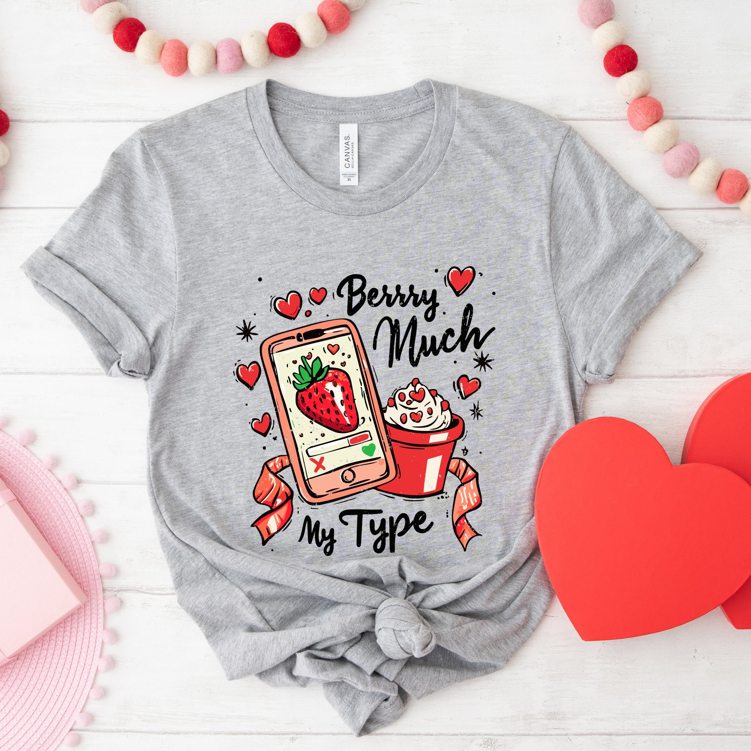Berry Much My Type Strawberry - Women's Short Sleeve Graphic T-Shirt