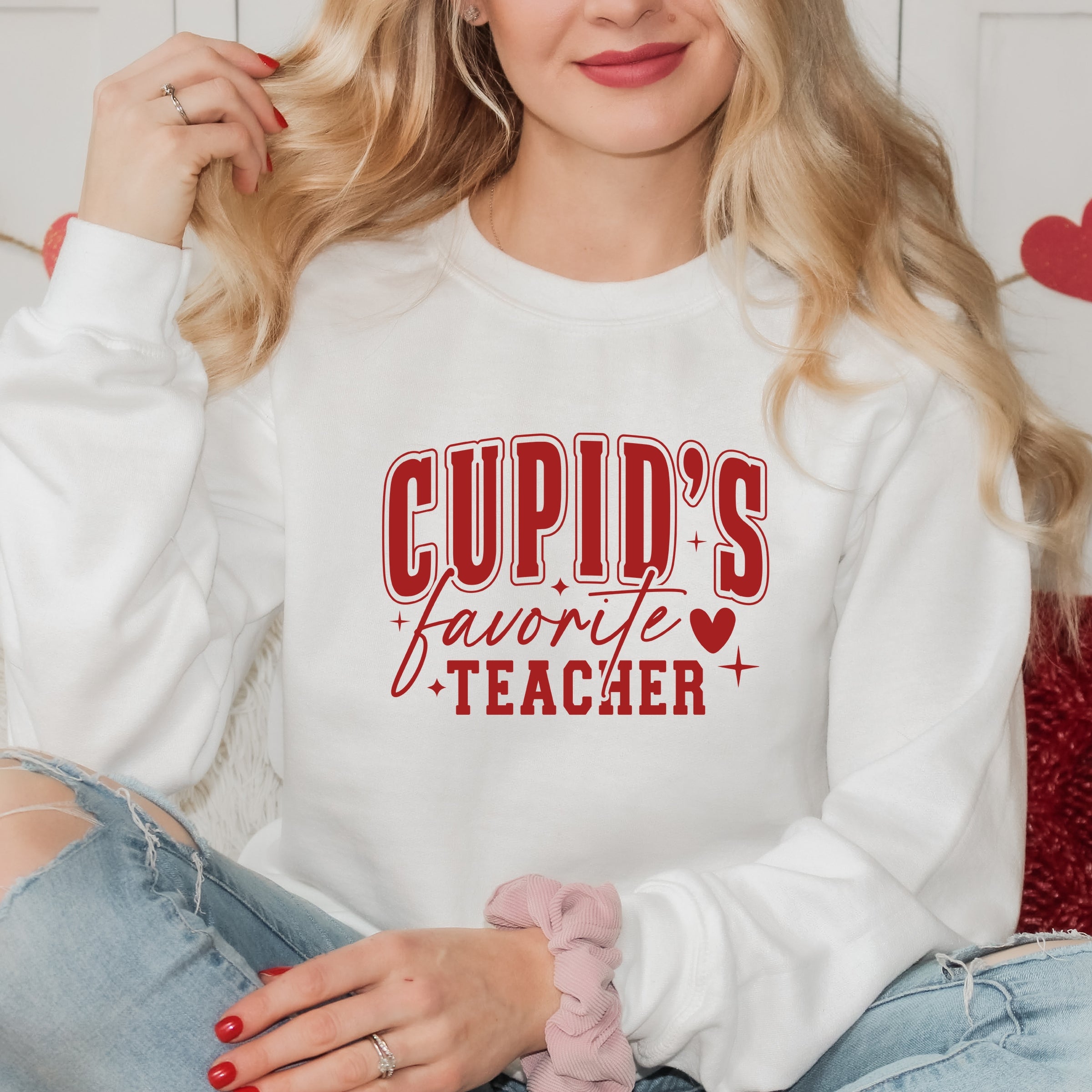 24235RED_F-SWT White