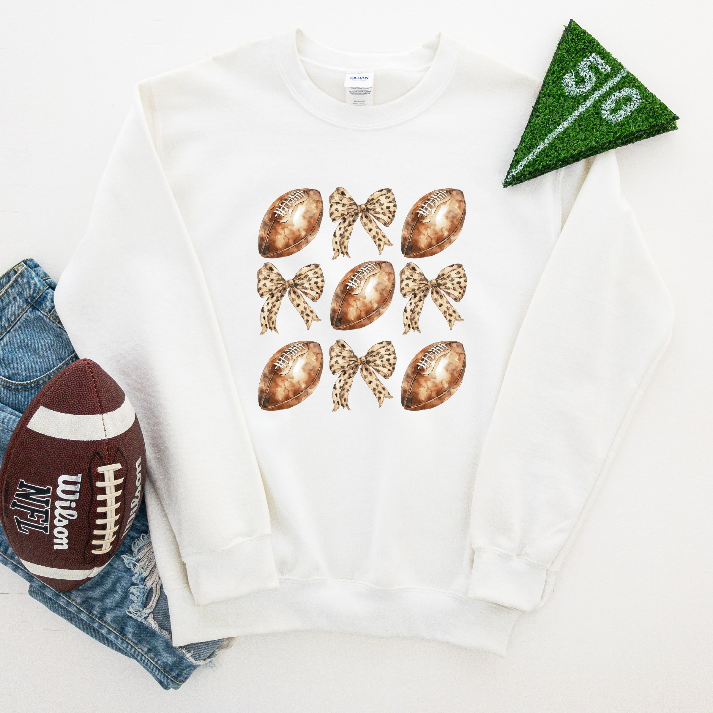 Coquette Football Chart - Women's Graphic Sweatshirt