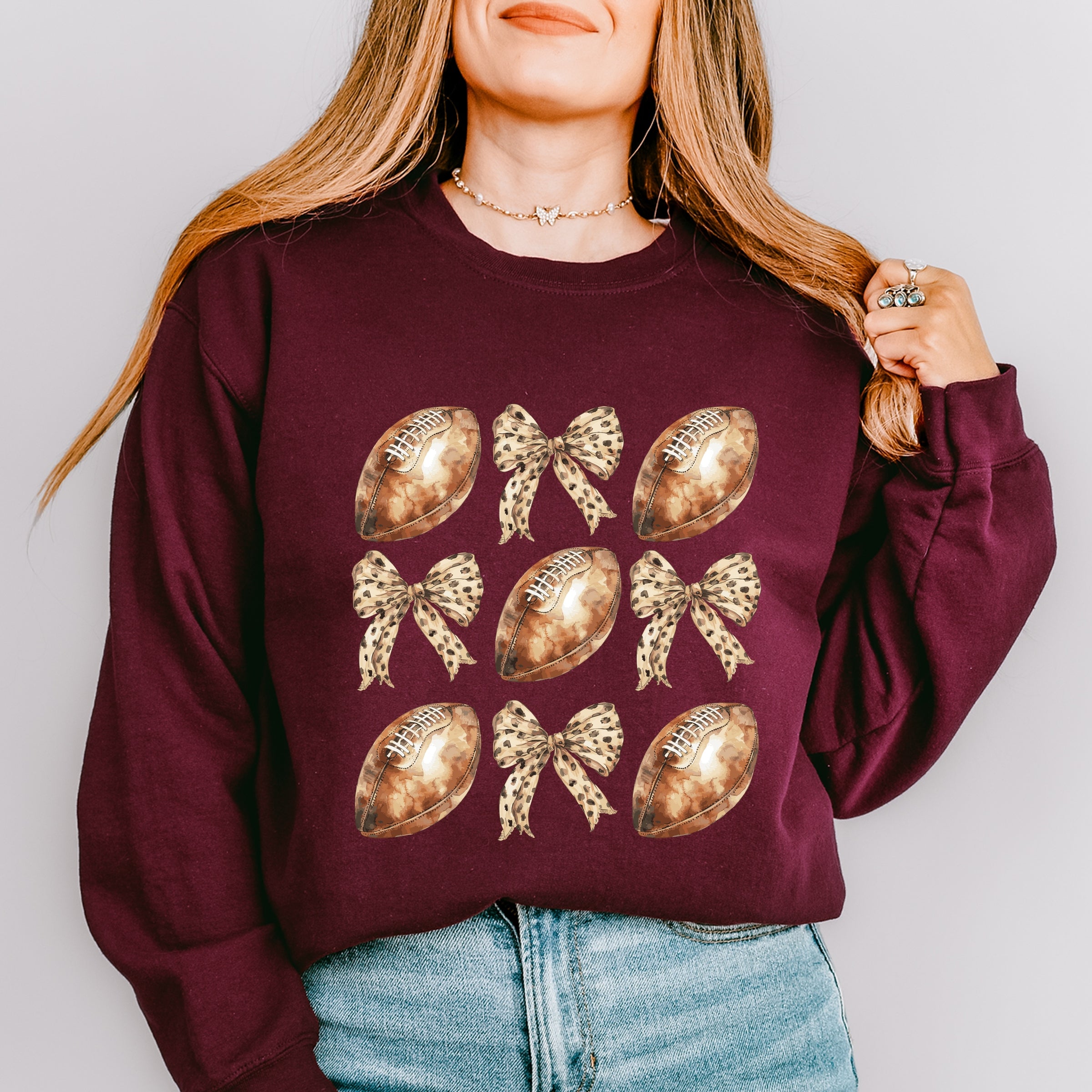 Coquette Football Chart - Women's Graphic Sweatshirt