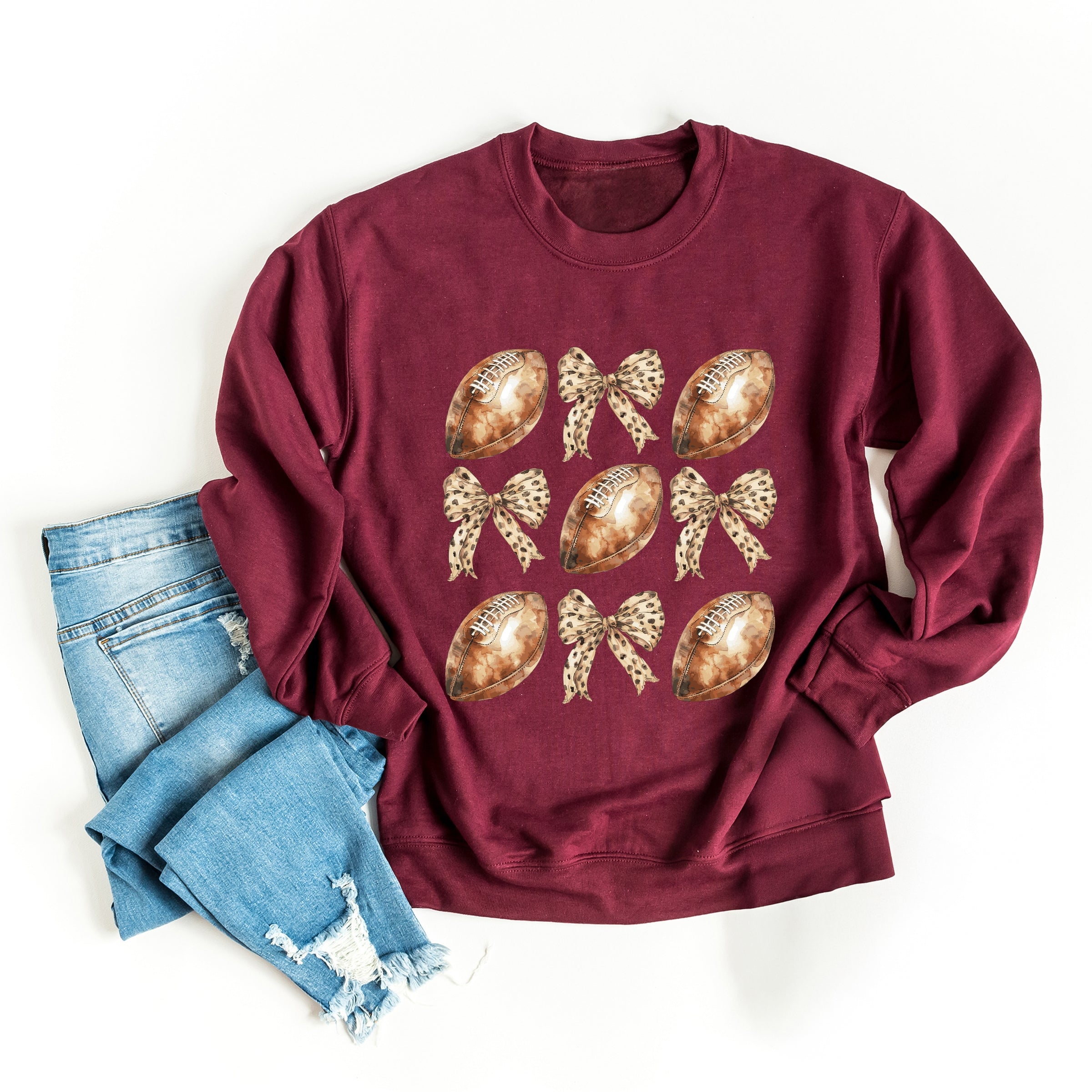 Coquette Football Chart - Women's Graphic Sweatshirt