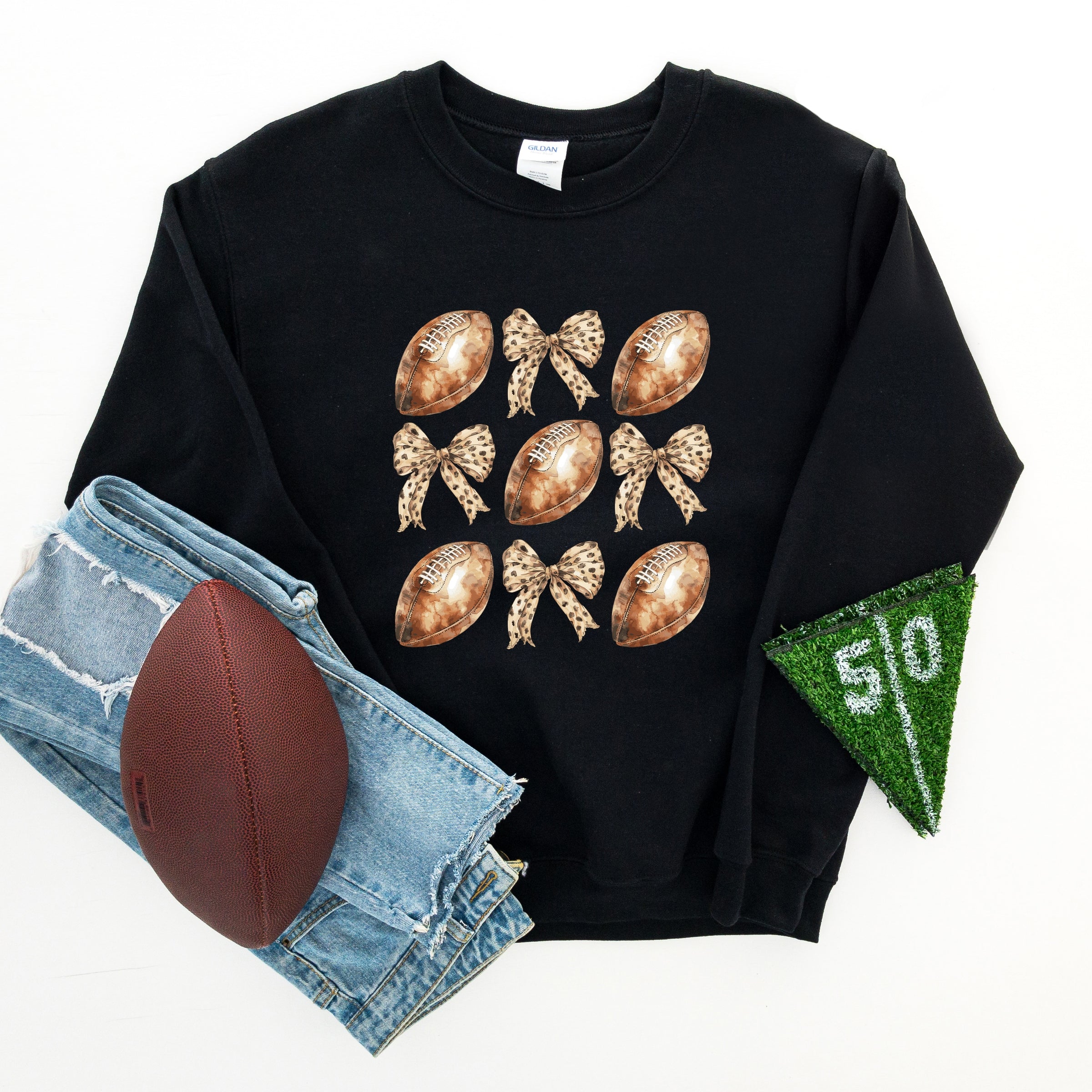 Coquette Football Chart - Women's Graphic Sweatshirt