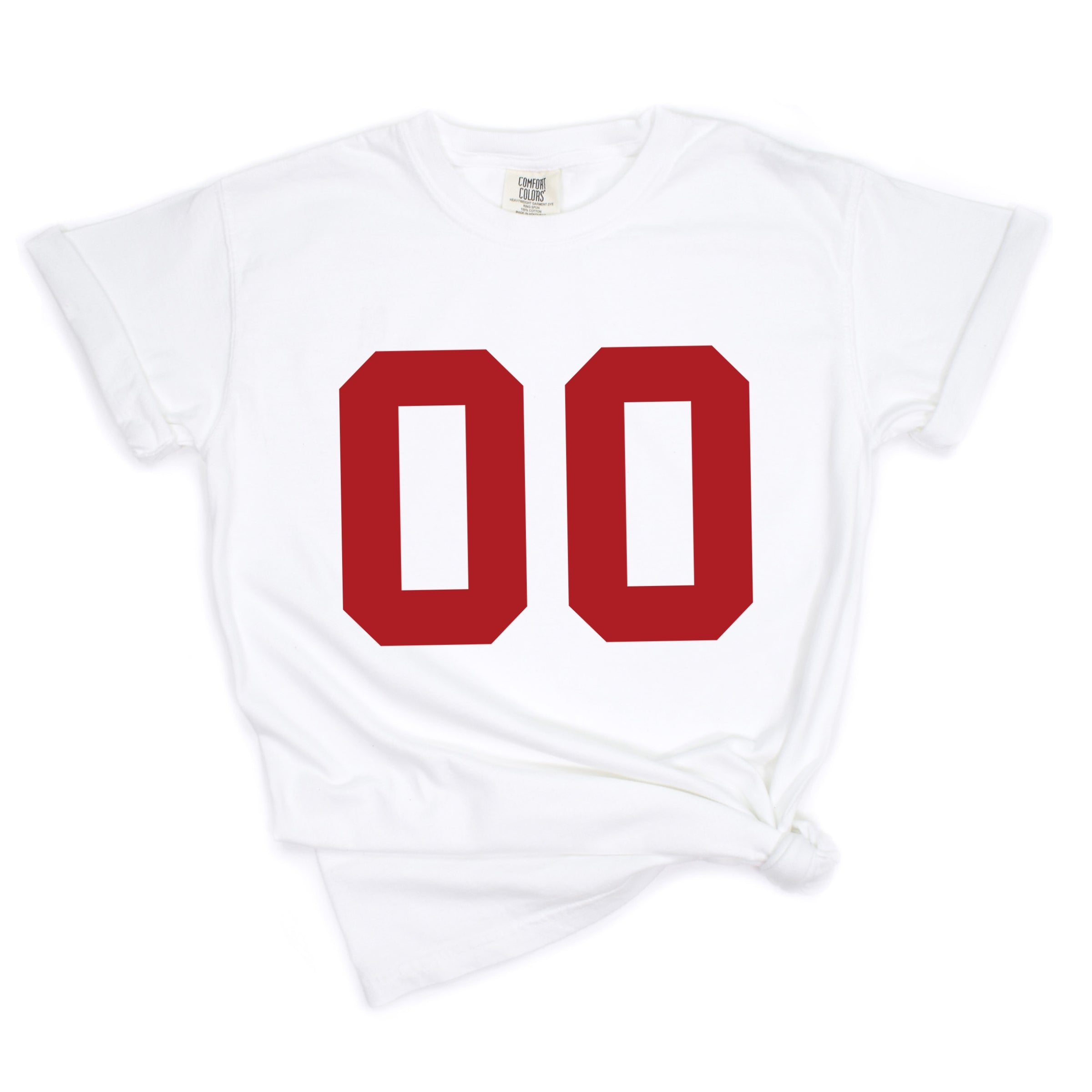 Football Jersey 00 - Womens Garment Dyed Tee
