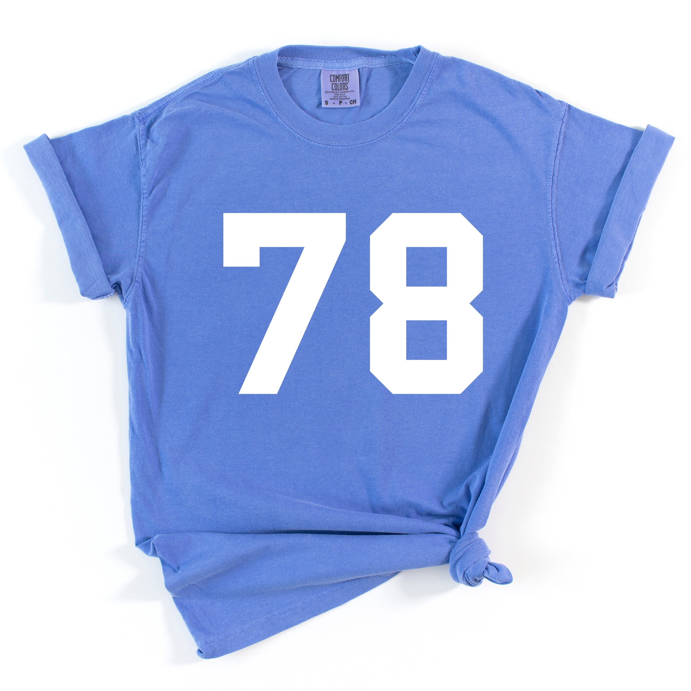 Football Jersey 78 - Womens Garment Dyed Tee