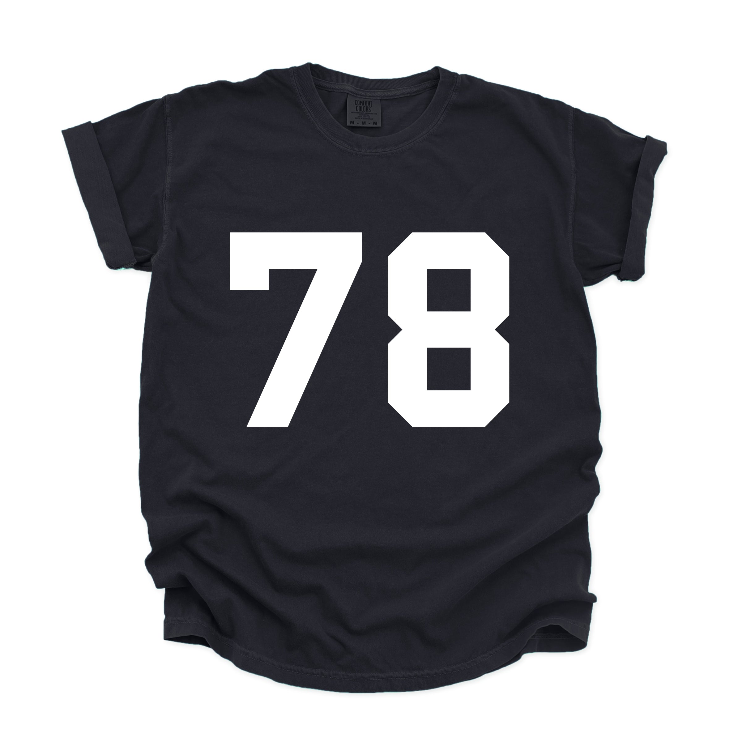 Football Jersey 78 - Womens Garment Dyed Tee