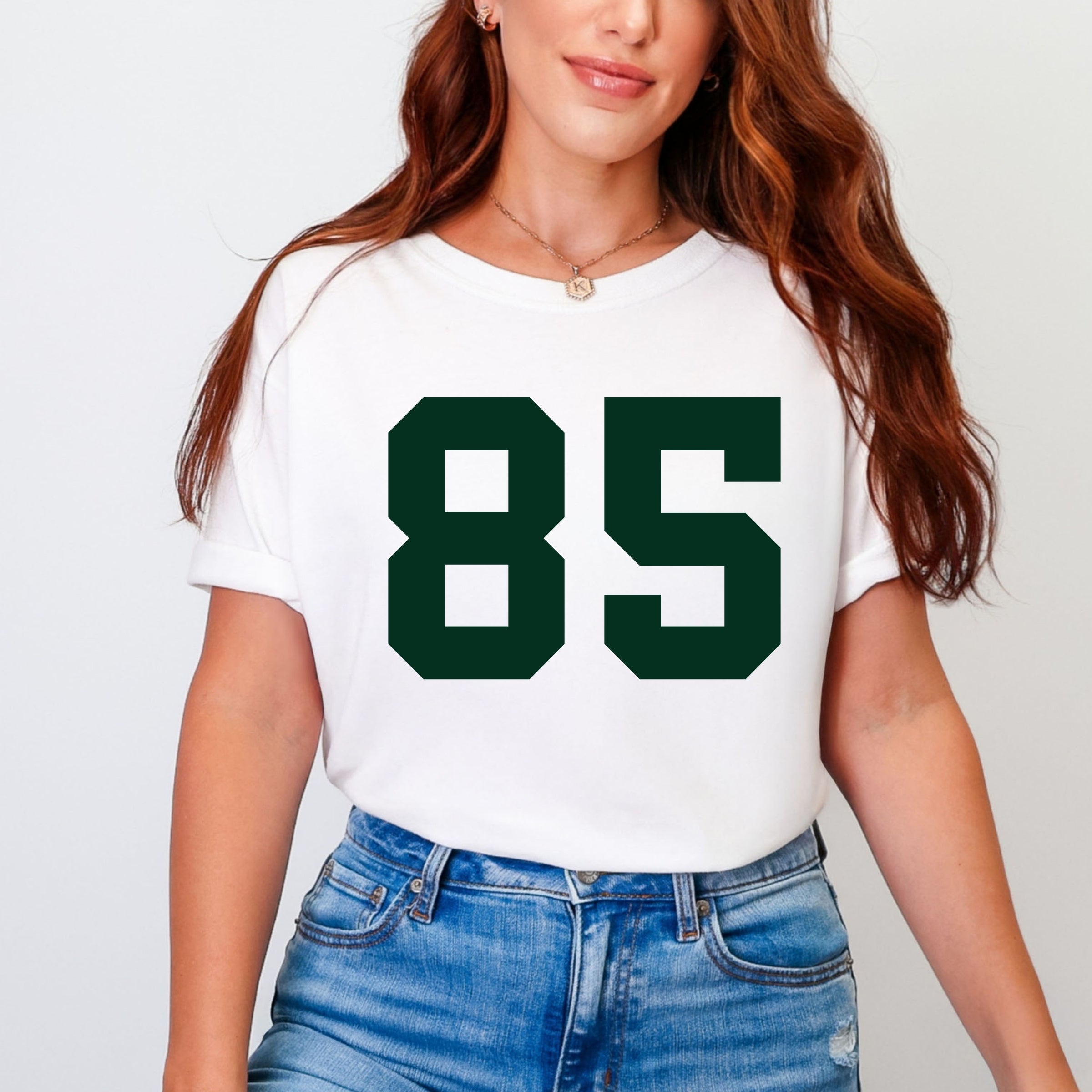 Football Jersey 85 - Womens Garment Dyed Tee
