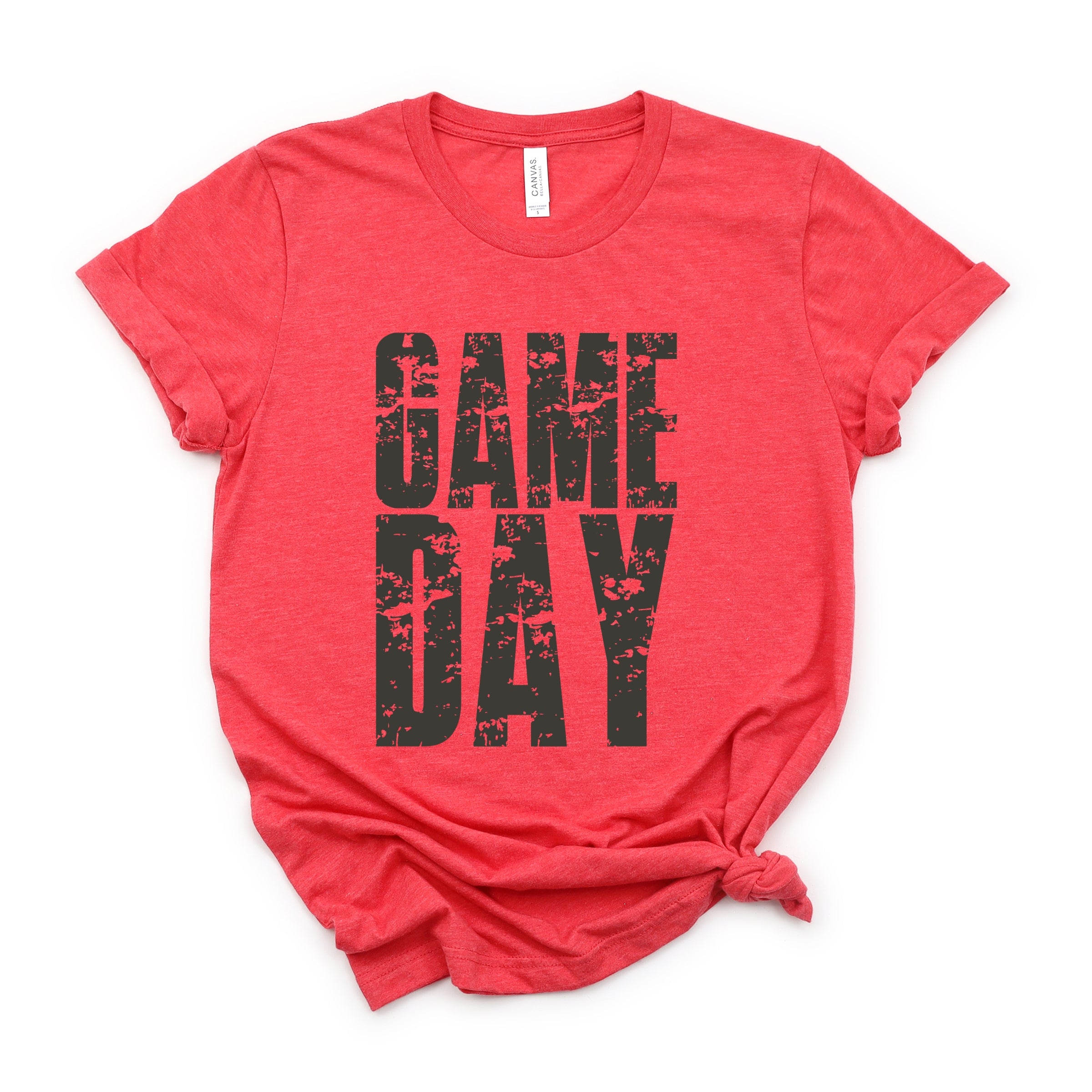 Game Day Block Distressed - Women's Short Sleeve Graphic T-Shirt