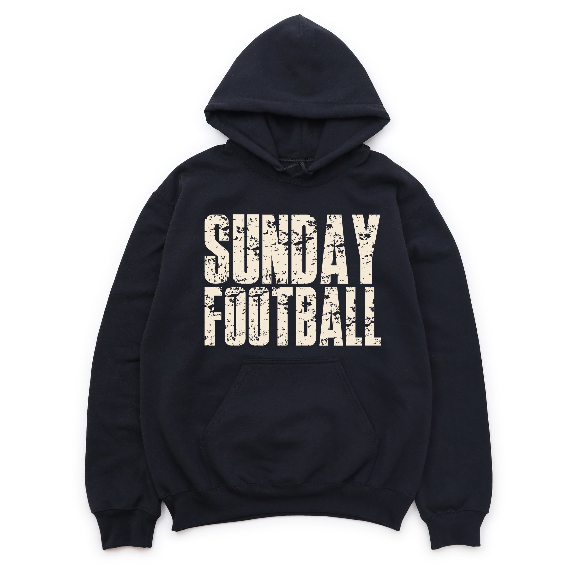 Sunday Football Block Distressed - Women's Graphic Hoodie
