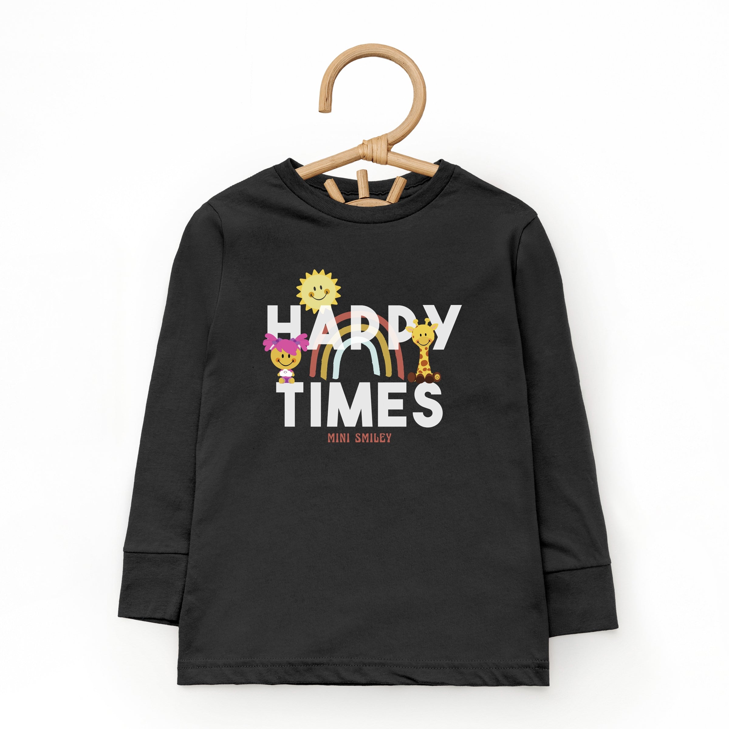 Mini Smiley Happy Times - Toddler Long Sleeve Graphic Tee