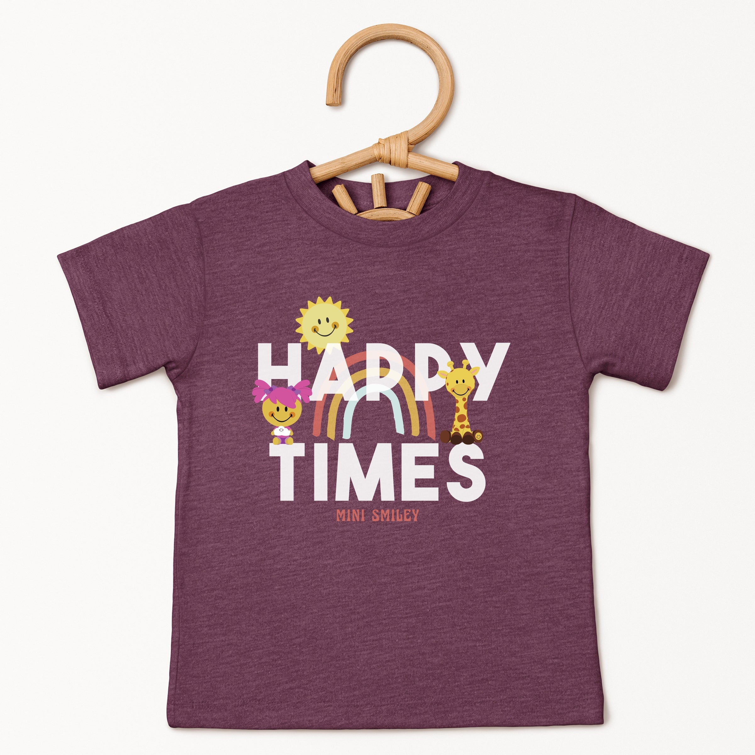 Mini Smiley Happy Times - Toddler Short Sleeve Graphic T-Shirt