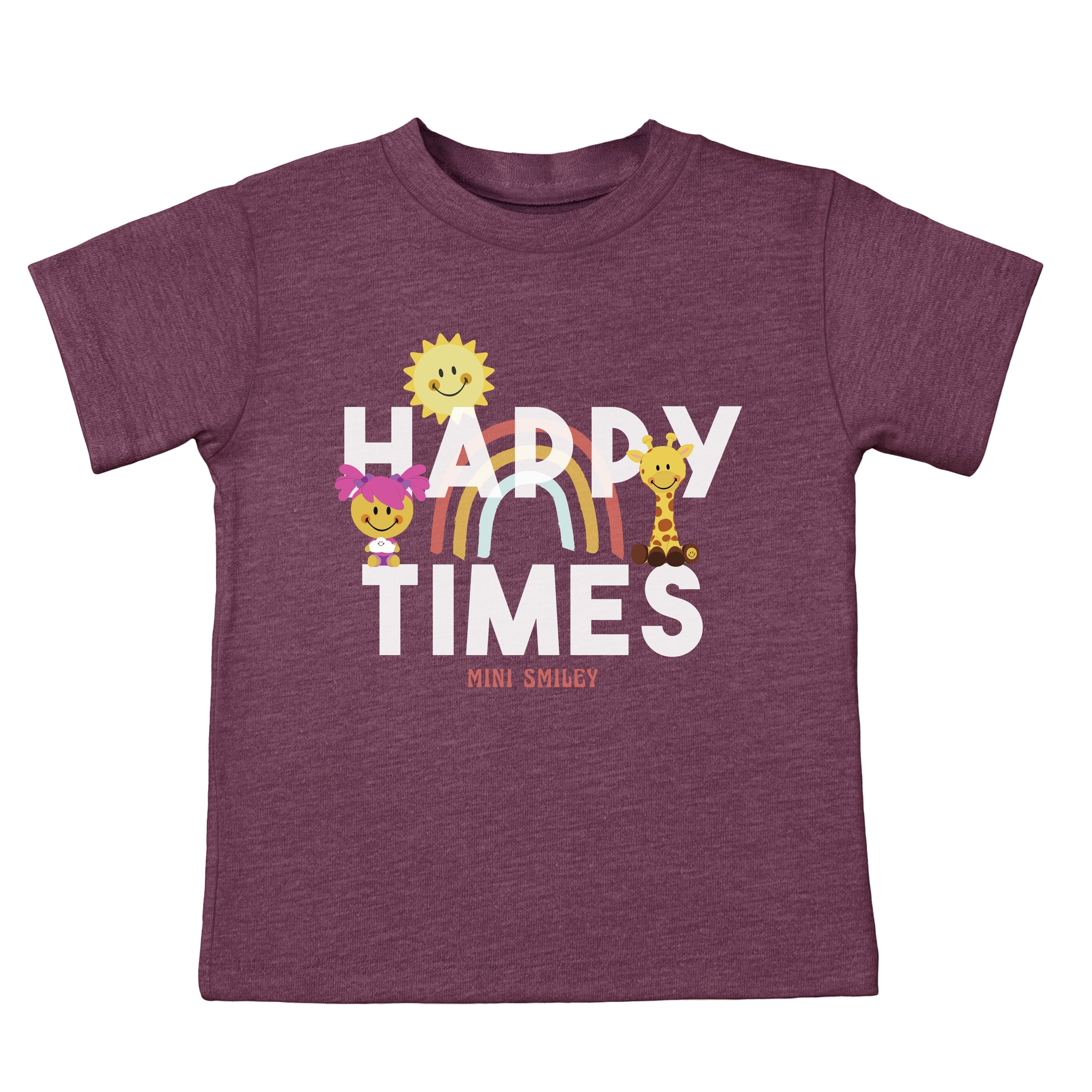 Mini Smiley Happy Times - Toddler Short Sleeve Graphic T-Shirt