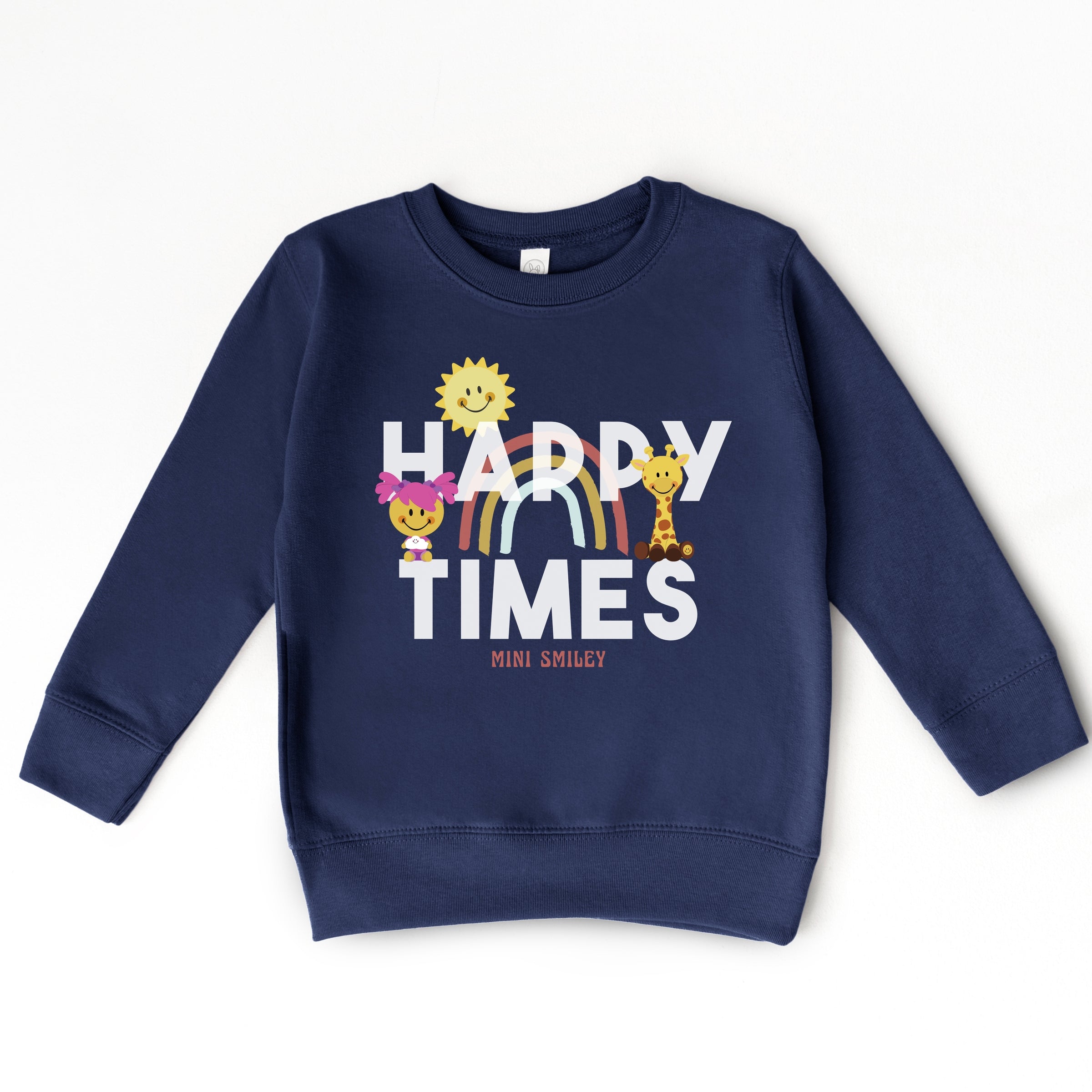 Mini Smiley Happy Times - Toddler Graphic Sweatshirt