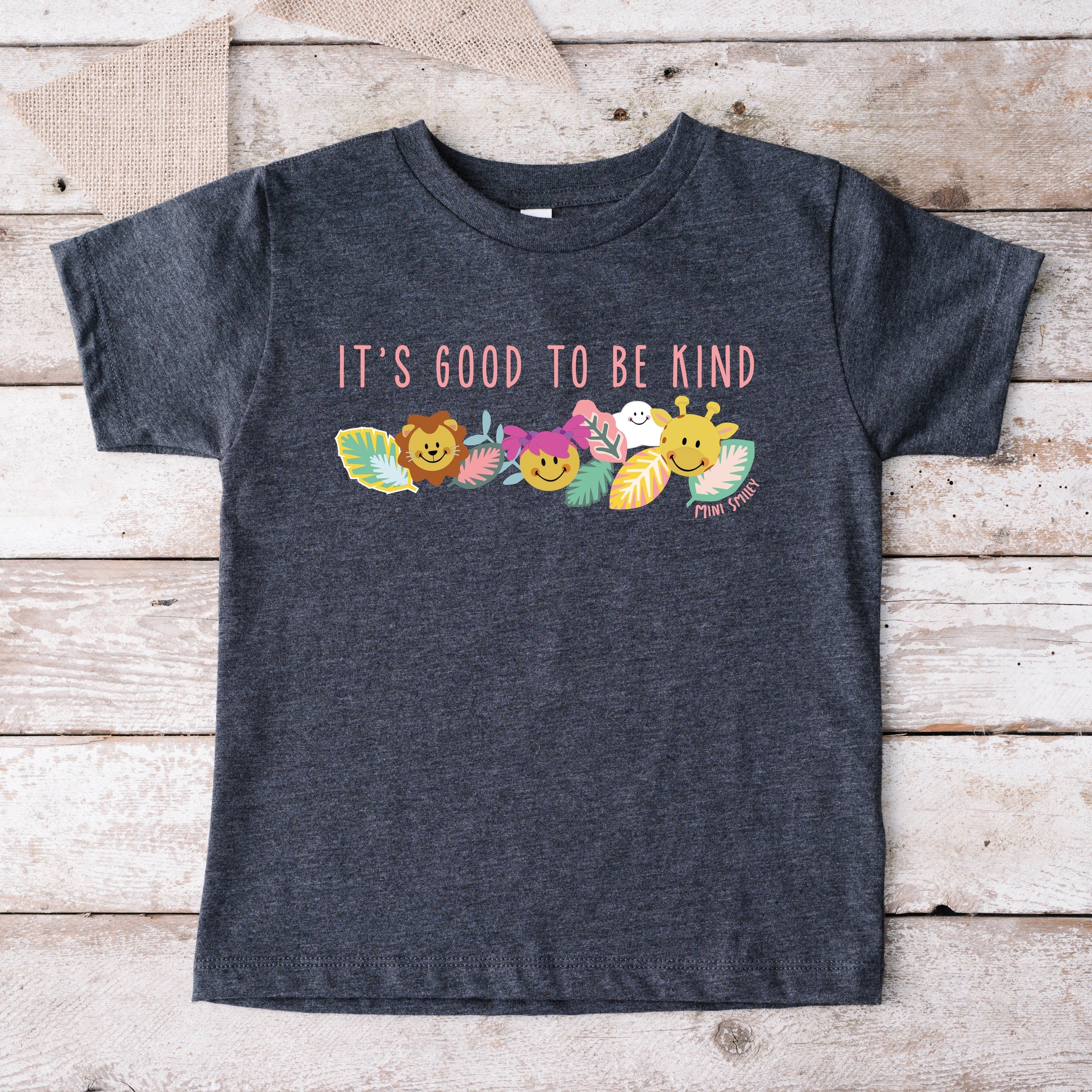 Mini Smiley It's Good To Be Kind Aria - Toddler Short Sleeve Graphic T-Shirt