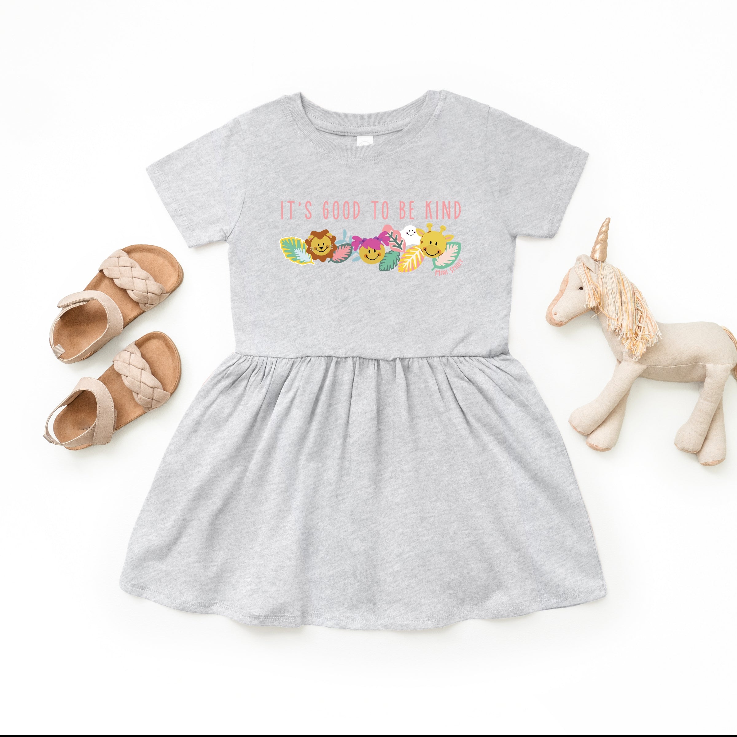 Mini Smiley It's Good To Be Kind Aria - Toddler Graphic Dress