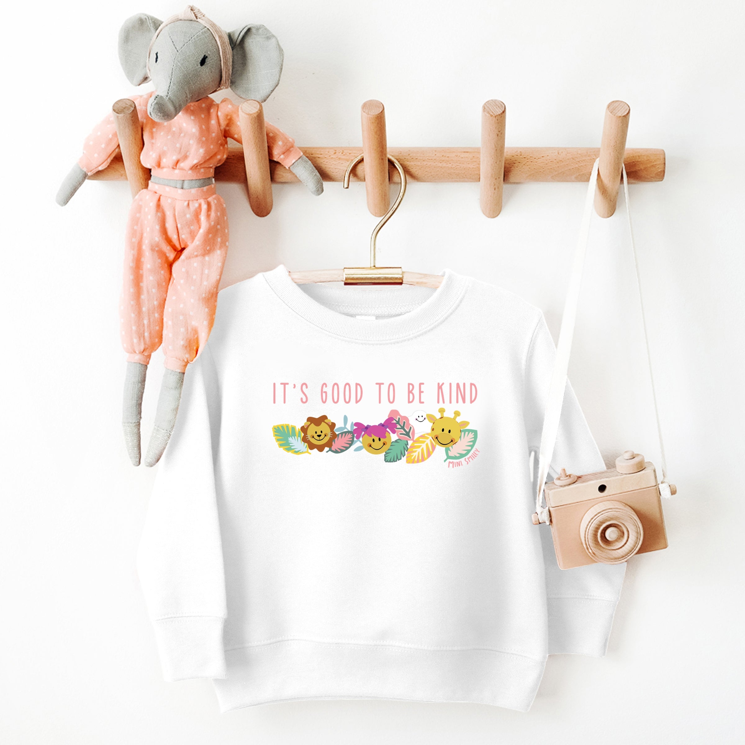 Mini Smiley It's Good To Be Kind Aria - Toddler Graphic Sweatshirt