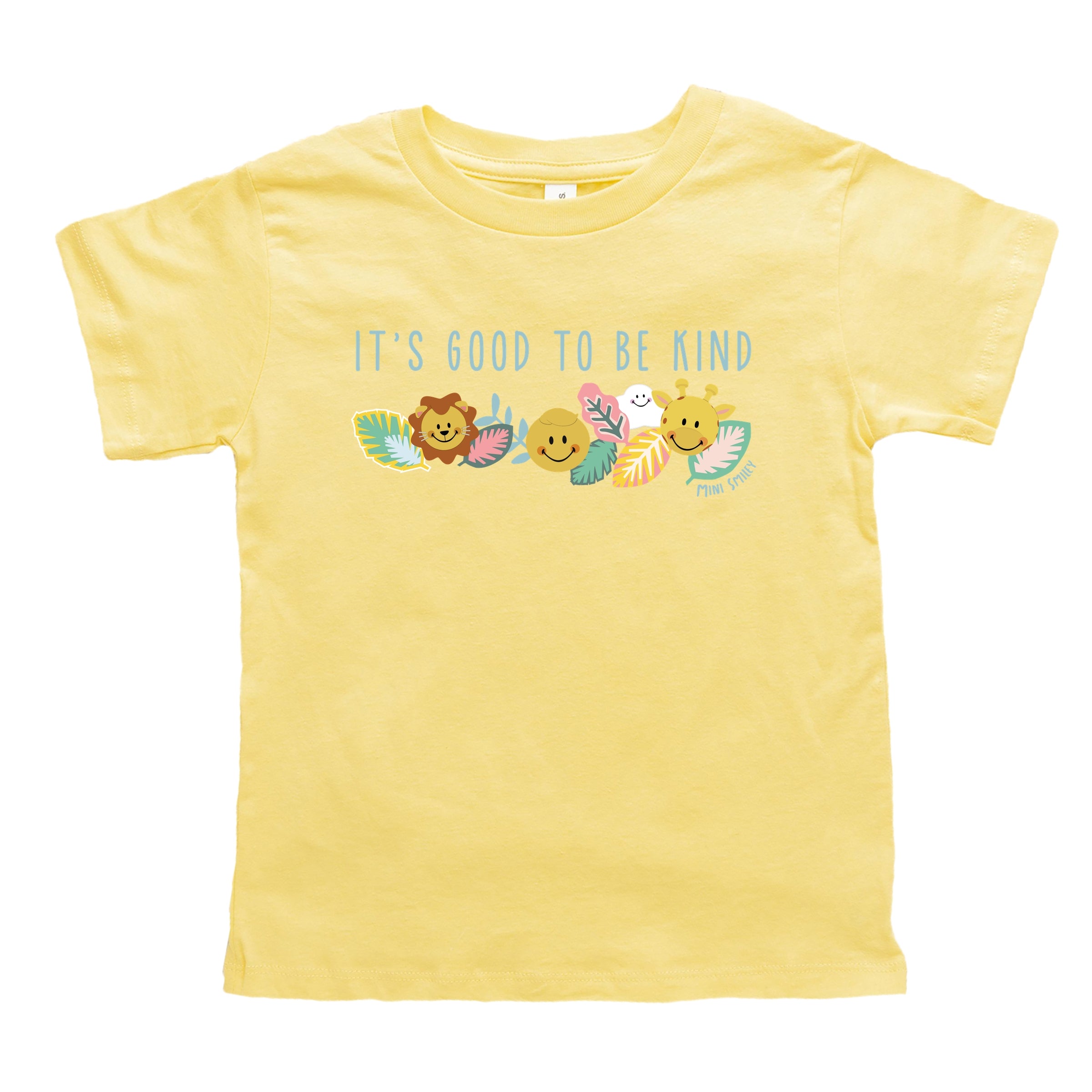 Mini Smiley It's Good To Be Kind Lumi - Toddler Short Sleeve Graphic T-Shirt