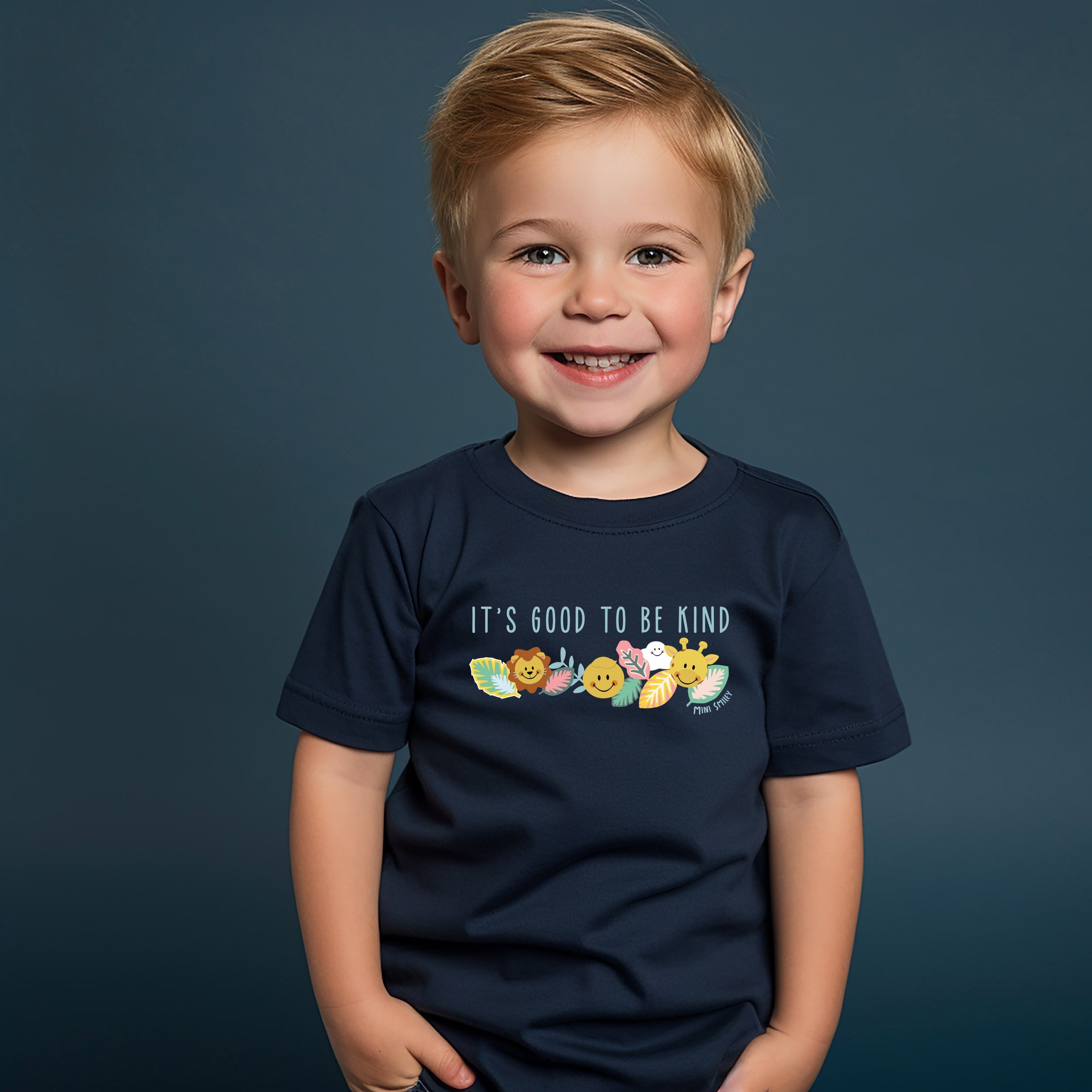 Mini Smiley It's Good To Be Kind Lumi - Toddler Short Sleeve Graphic T-Shirt