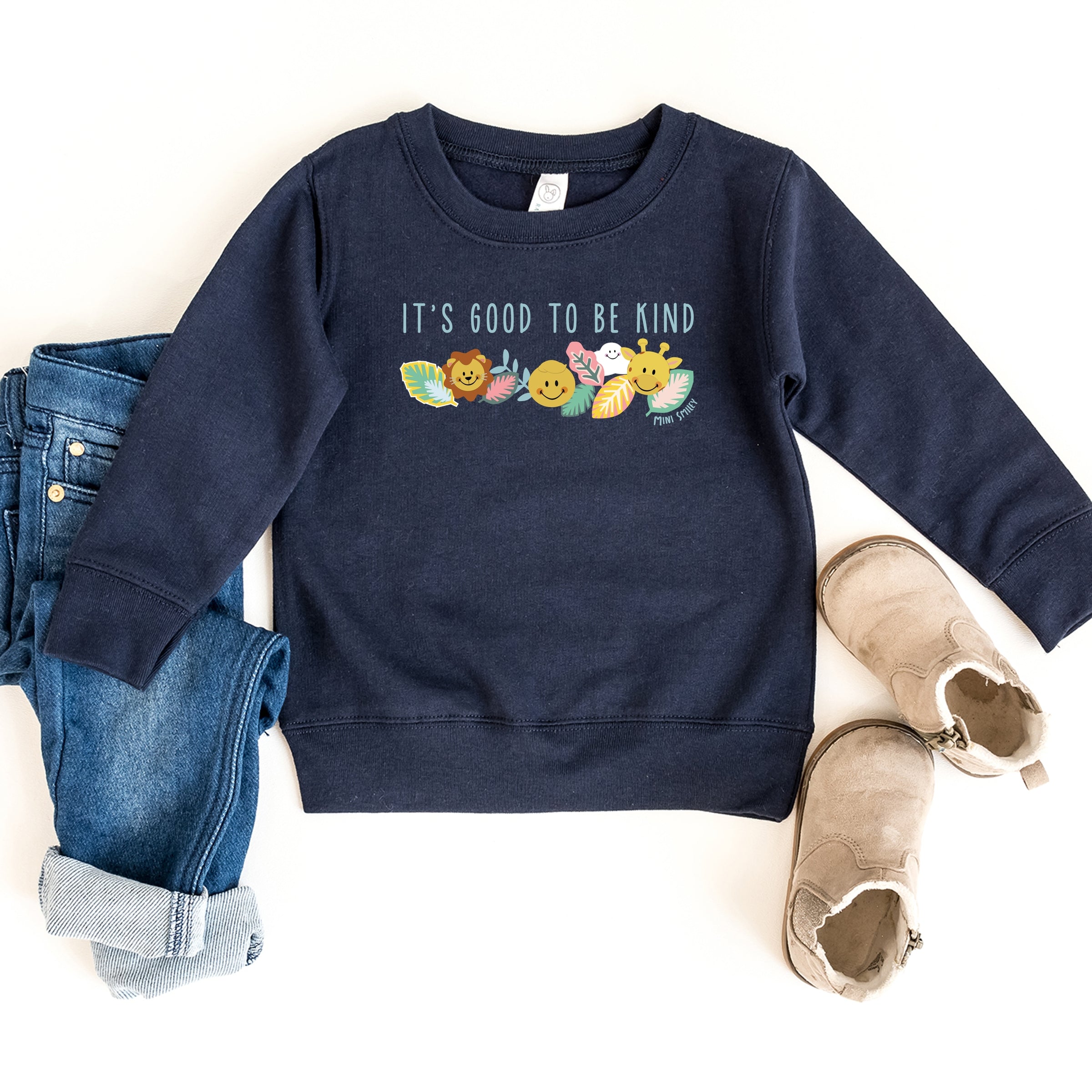 Mini Smiley It's Good To Be Kind Lumi - Toddler Graphic Sweatshirt