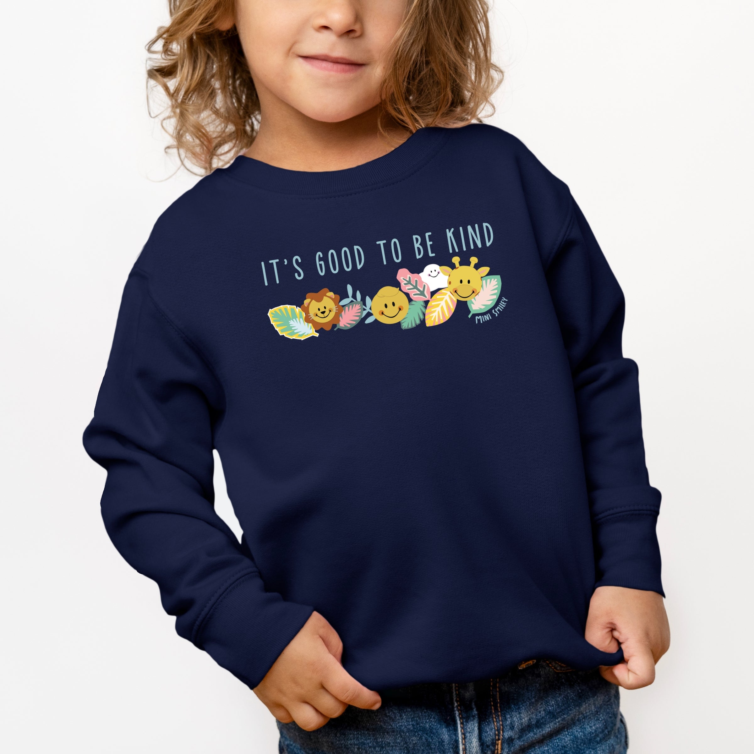 Mini Smiley It's Good To Be Kind Lumi - Toddler Graphic Sweatshirt