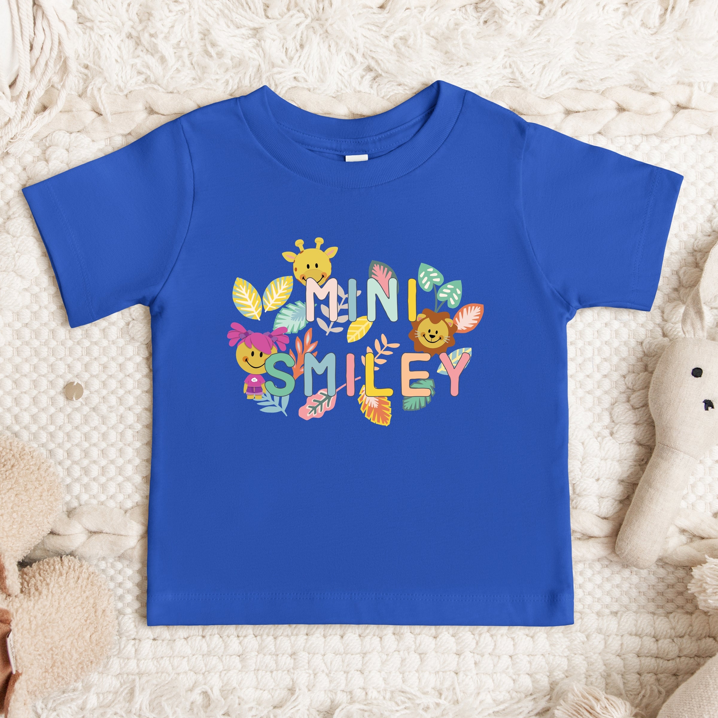 Mini Smiley Leaves - Toddler Short Sleeve Graphic T-Shirt