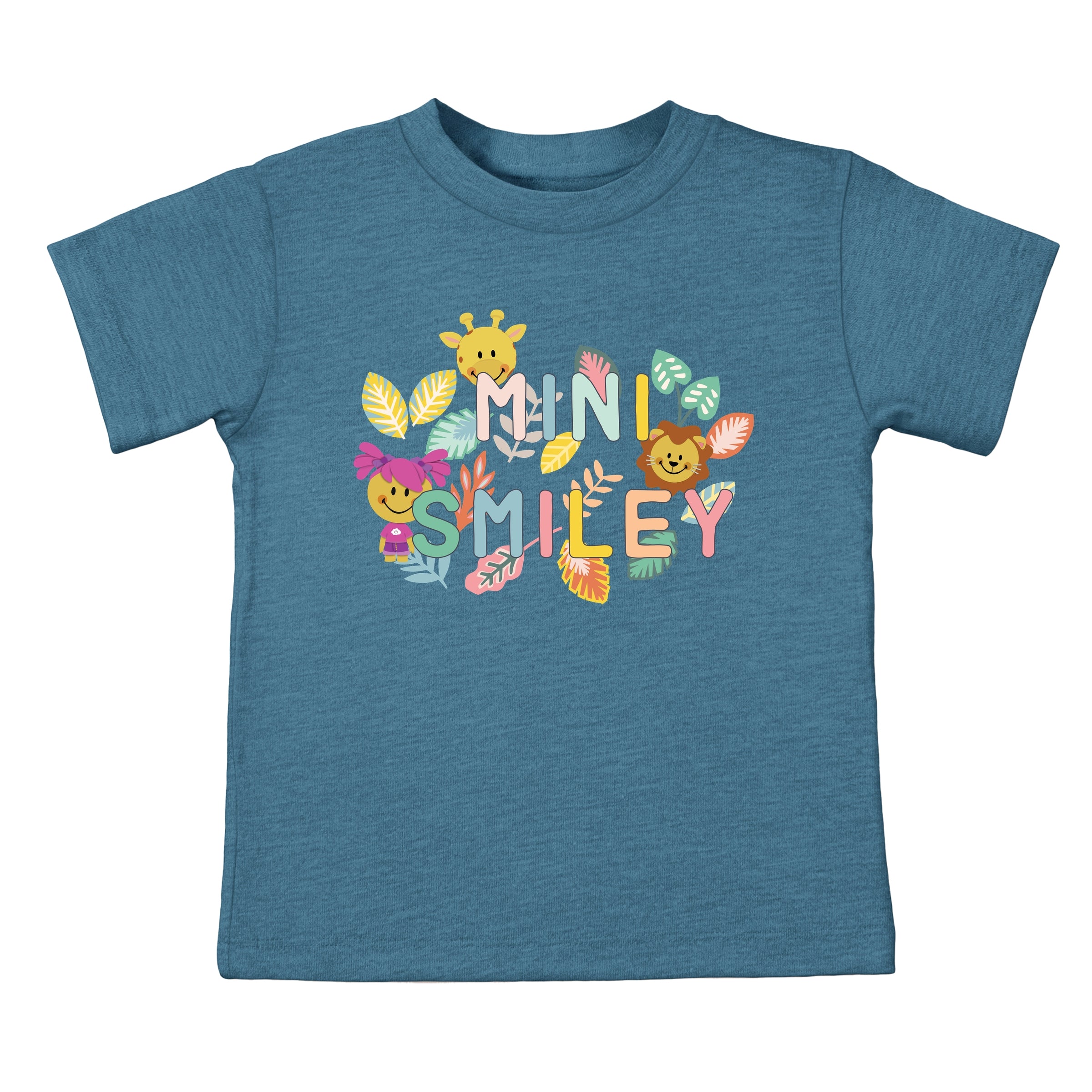 Mini Smiley Leaves - Toddler Short Sleeve Graphic T-Shirt