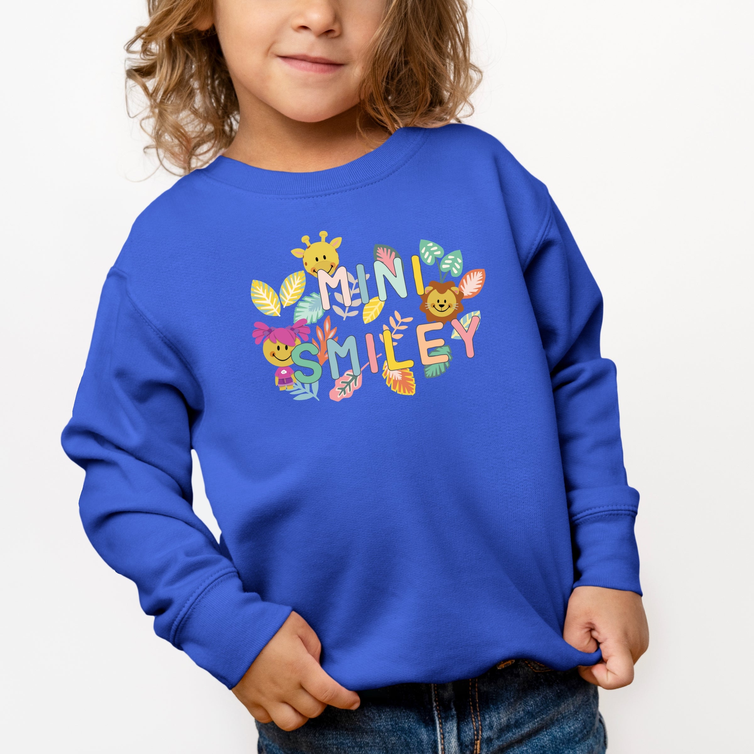 Mini Smiley Leaves - Toddler Graphic Sweatshirt