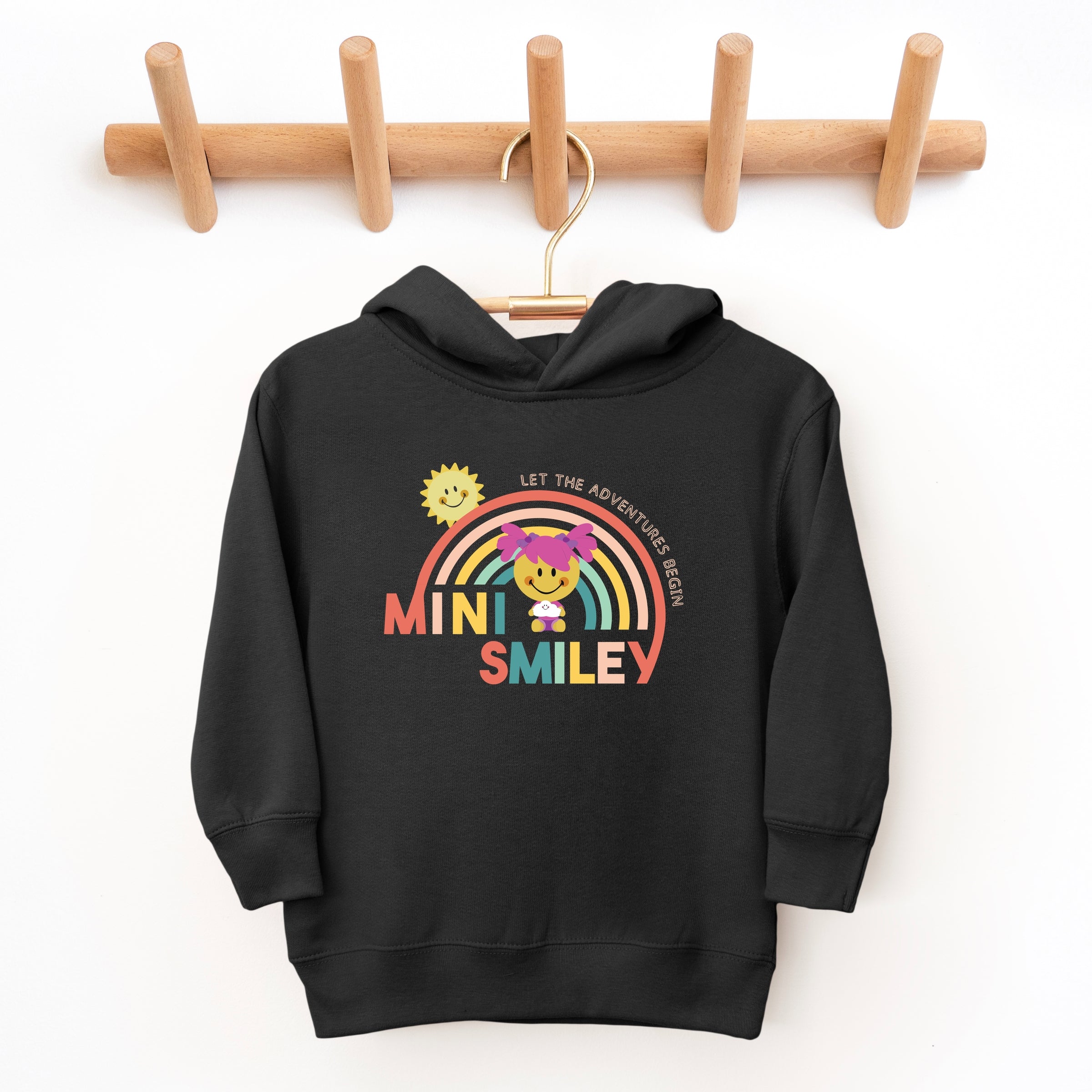 Mini Smiley Let The Adventures Begin Aria - Toddler Hoodie