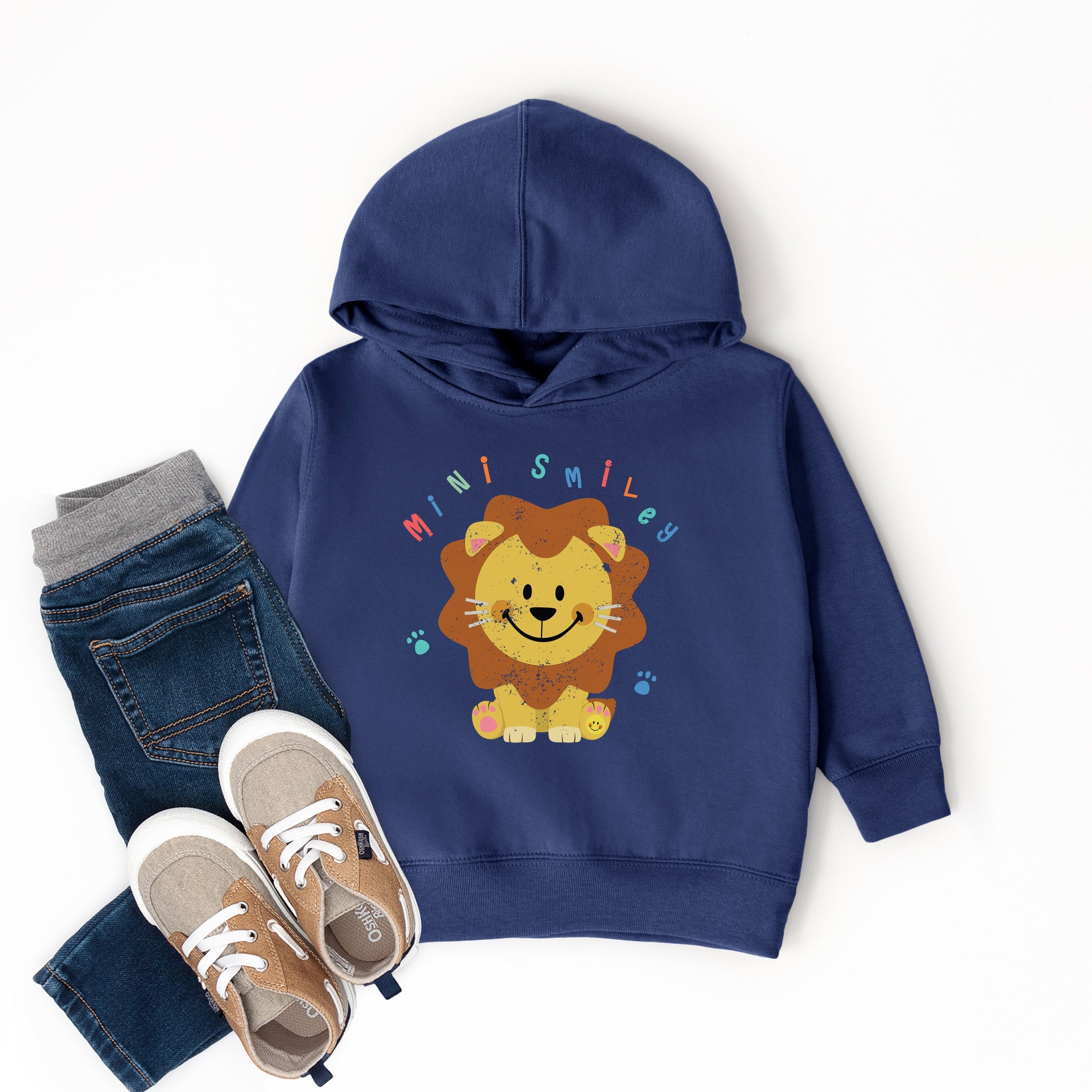 Mini Smiley Lion Paws - Toddler Hoodie