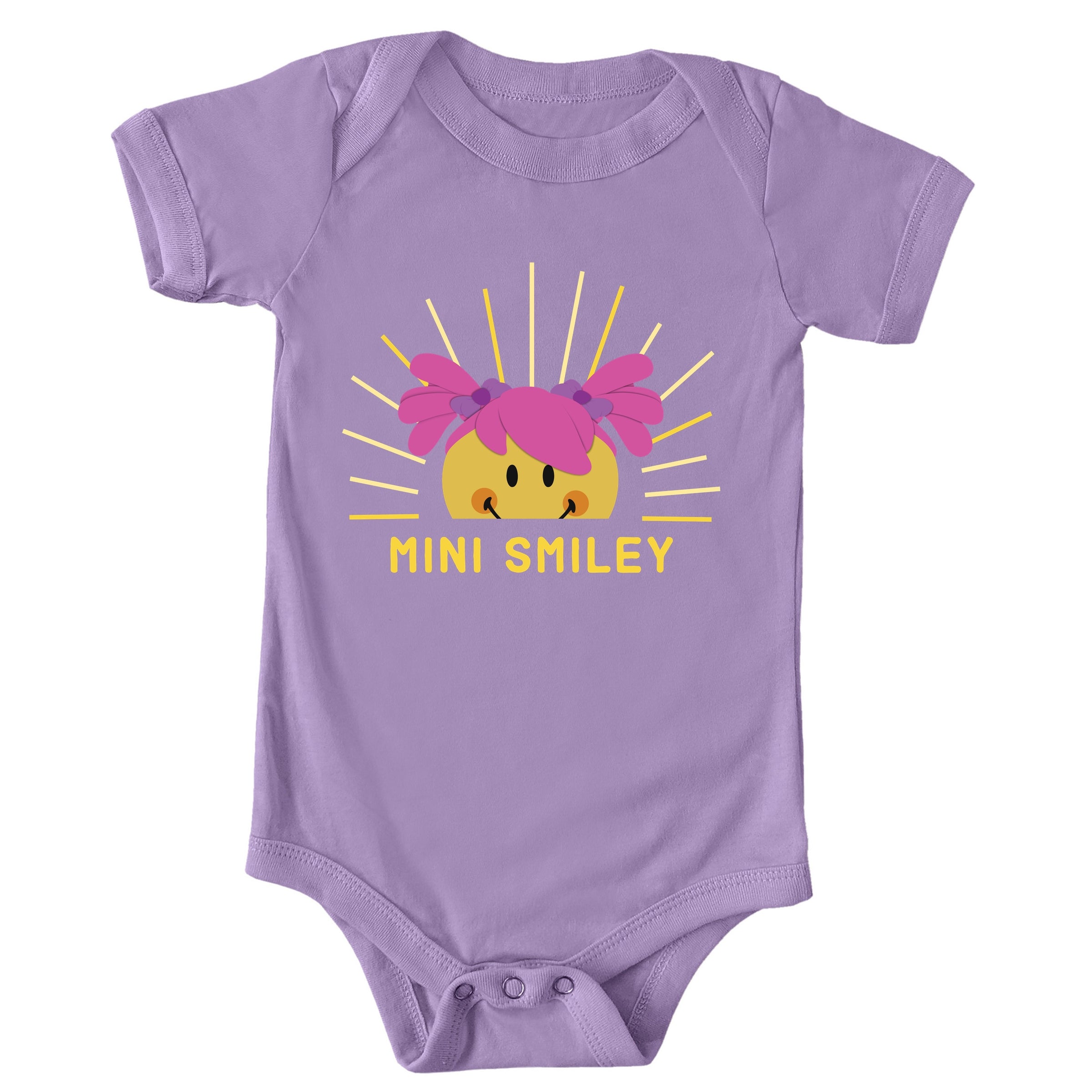 Mini Smiley Aria Sunshine - Baby Short Sleeve Graphic Bodysuit