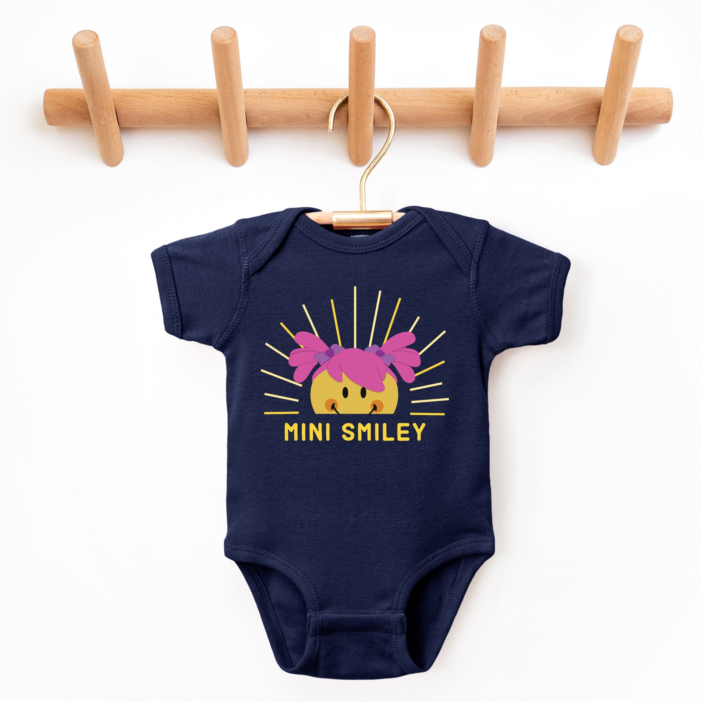 Mini Smiley Aria Sunshine - Baby Short Sleeve Graphic Bodysuit